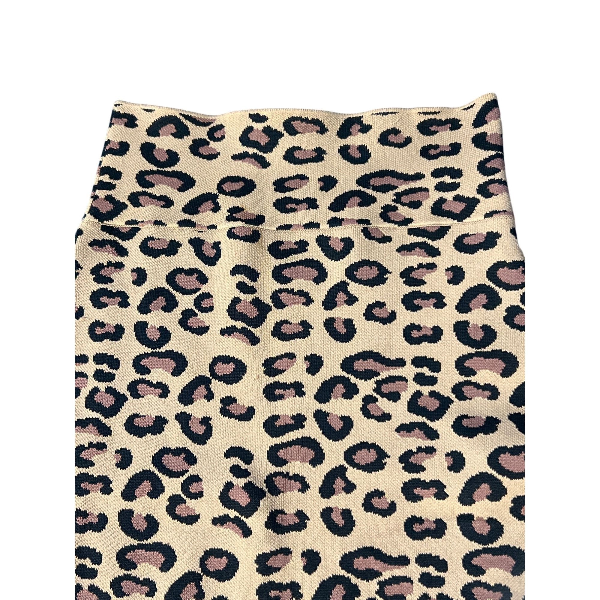 Bcbgmaxazria BCBGMAXAZRIA Leopard Print Pencil Mini Skirt Bodycon Pull On Size 25" / US 0 / IT 36 - 3 Thumbnail