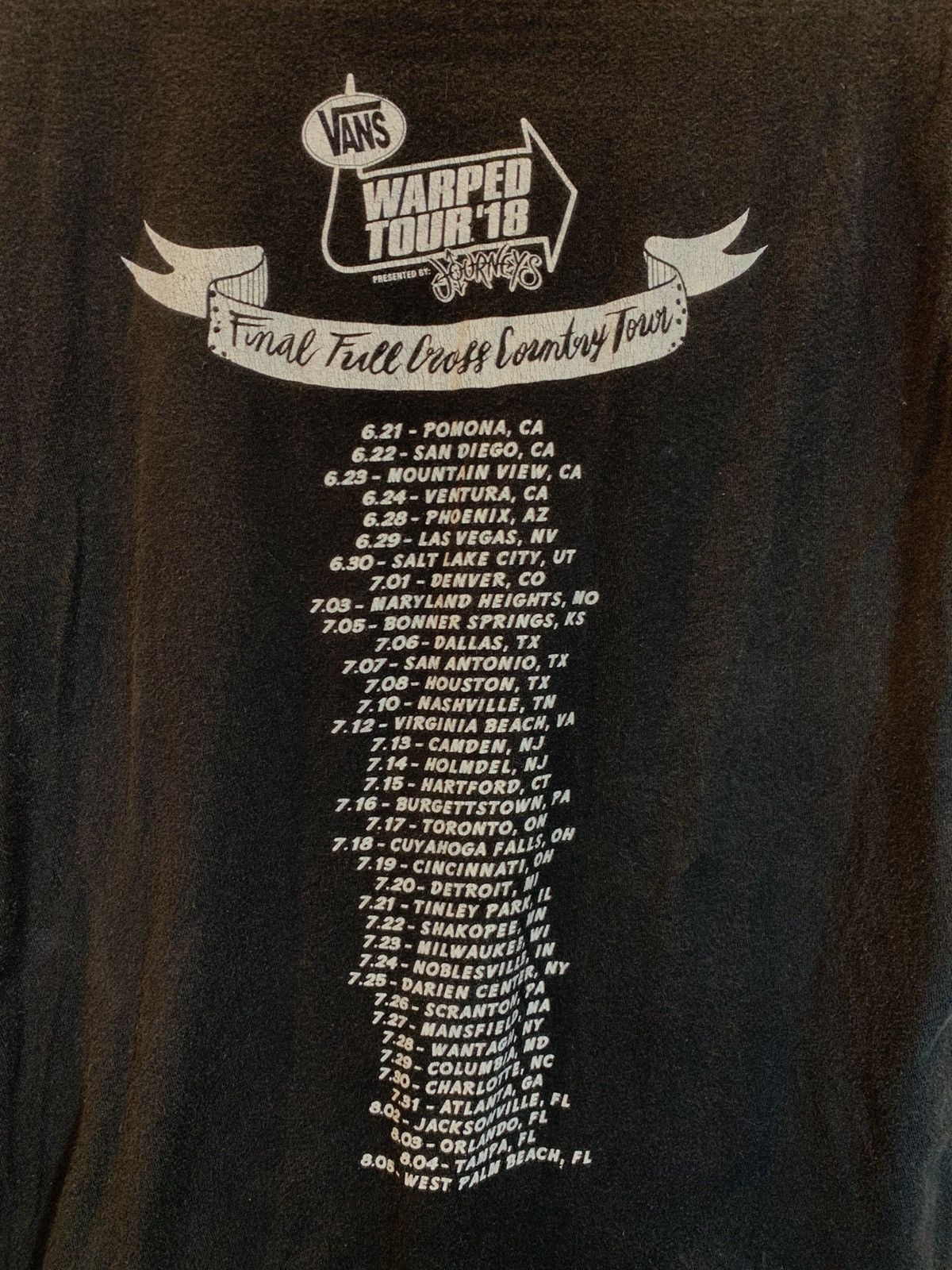 Band Tees *RARE* Warped Tour Never Say Bye Final Tour Band T-Shirt - S Size US S / EU 44-46 / 1 - 4 Thumbnail