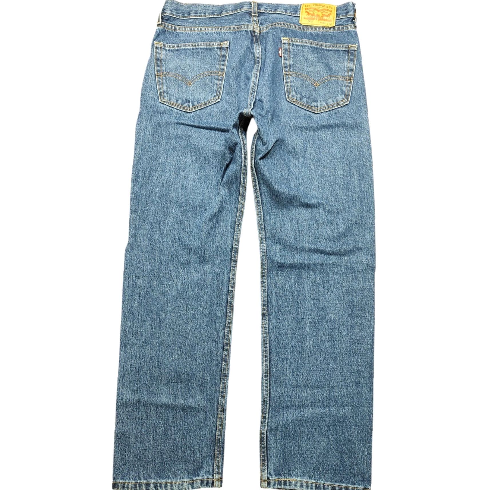 Levi's Levis 505 Jeans Mens Tag 34x30 Blue Straight Denim Western Cowboy Rodeo (35x30) Size US 34 / EU 50 - 2 Thumbnail