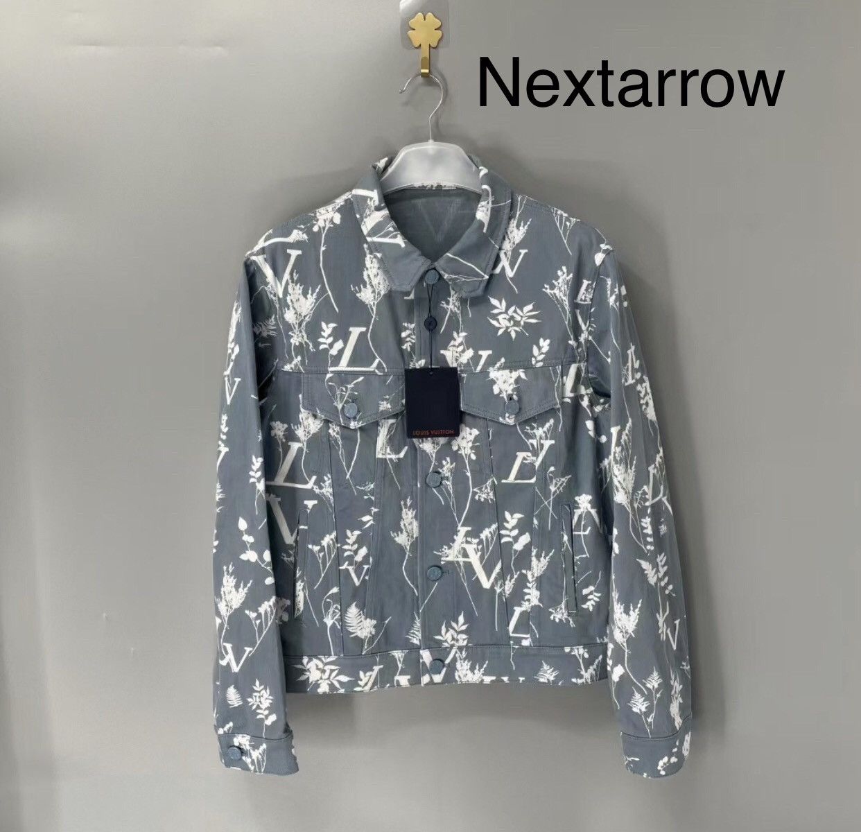 Louis Vuitton LOUIS VUITTON Plant Letter Print breasted Cowboy jacket Size US M / EU 48-50 / 2 - 1 Thumbnail
