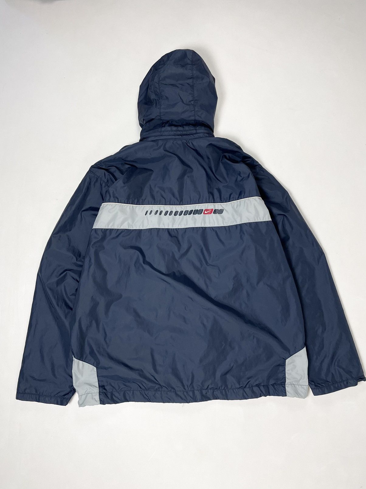 Nike NIKE 🥶 00s vintage nylon blue hooded light jacket Size US XL / EU 56 / 4 - 3 Thumbnail