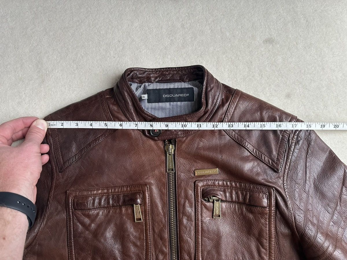 Dsquared2 SS09 Dsquared archive brown leather jacket grail Size US M / EU 48-50 / 2 - 6 Thumbnail