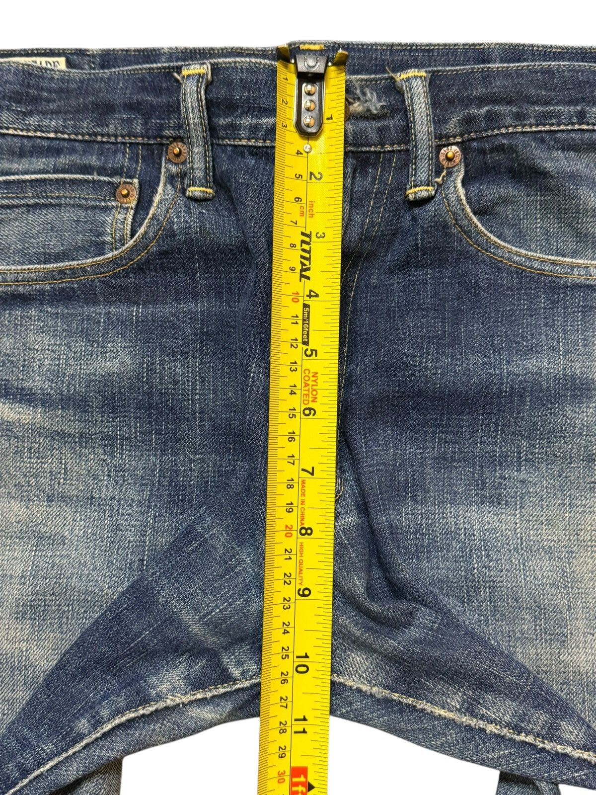 *A VONTADE Vintage 90s A Vontade Sanforized Selvedge Blue Faded Wash Size US 30 / EU 46 - 14 Thumbnail