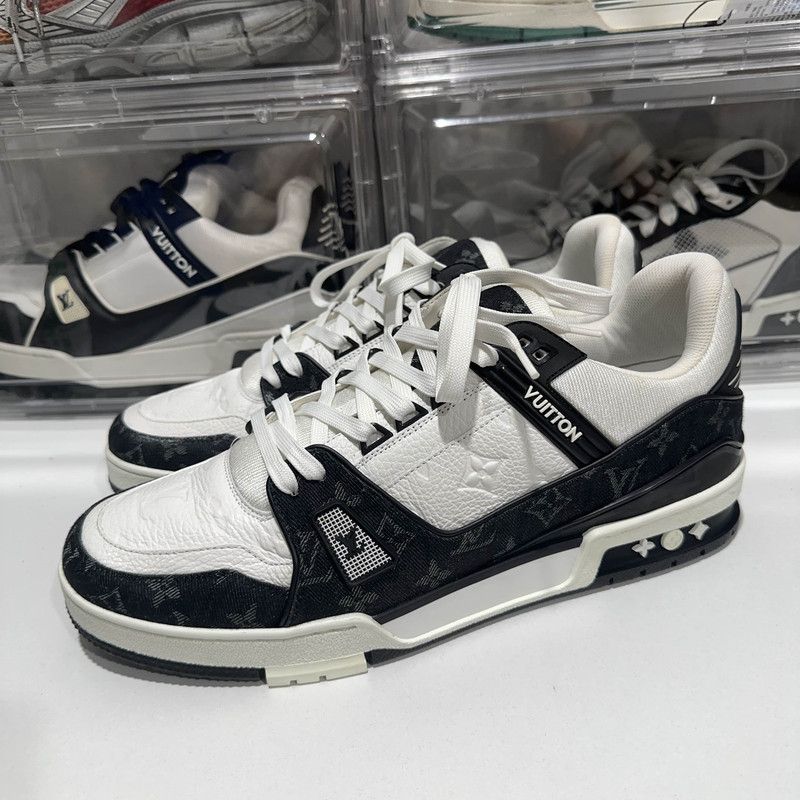 Louis Vuitton Louis Vuitton Trainer Low Top Panda Sneakers 0079 Size US 12 / IT 42 - 1 Thumbnail