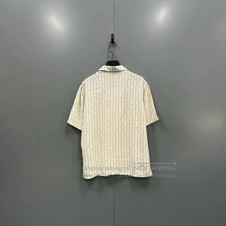 Celine Celine Yellow Stripe Short Sleeve Shirt. Size US M / EU 48-50 / 2 - 2 Thumbnail