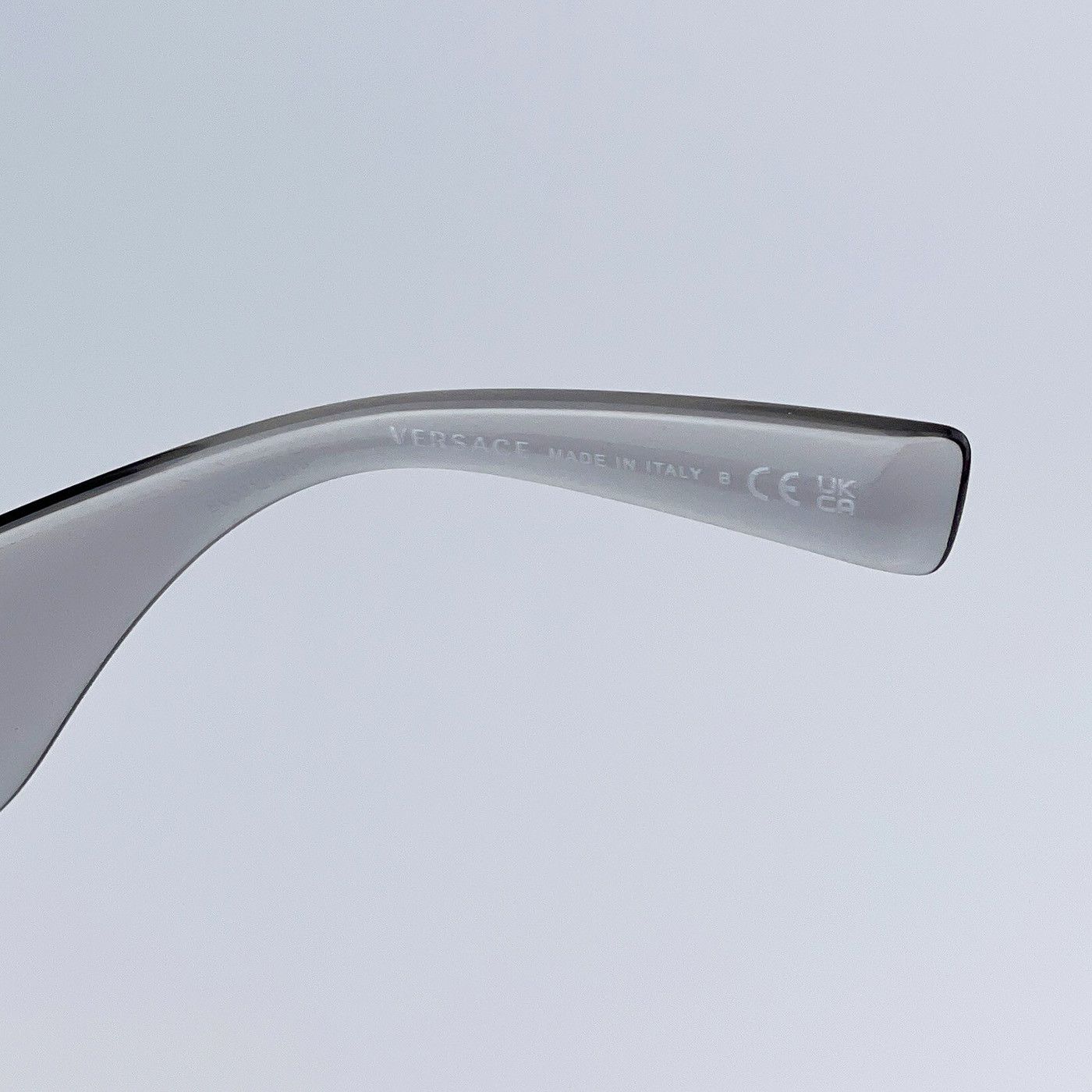 Versace VE4436U 530580 Sunglasses Transparent Gray Blue Pilot Unisex Versace Plastic Blue Sunglasses for Women for sale | eBay main image 3
