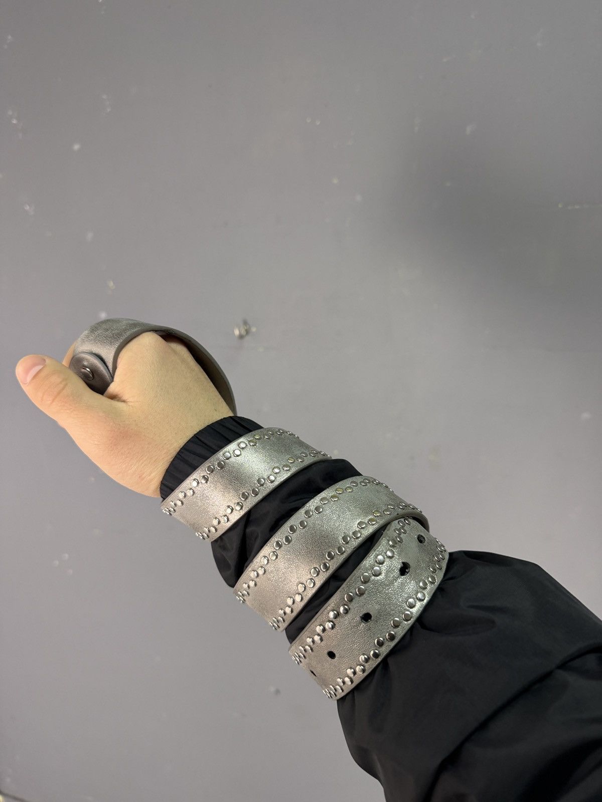 Other 00ʼS NUMBER NINE STYLE JAPAN STUDDED Y2K BELT ARCHIVE BLACK Size ONE SIZE - 4 Thumbnail