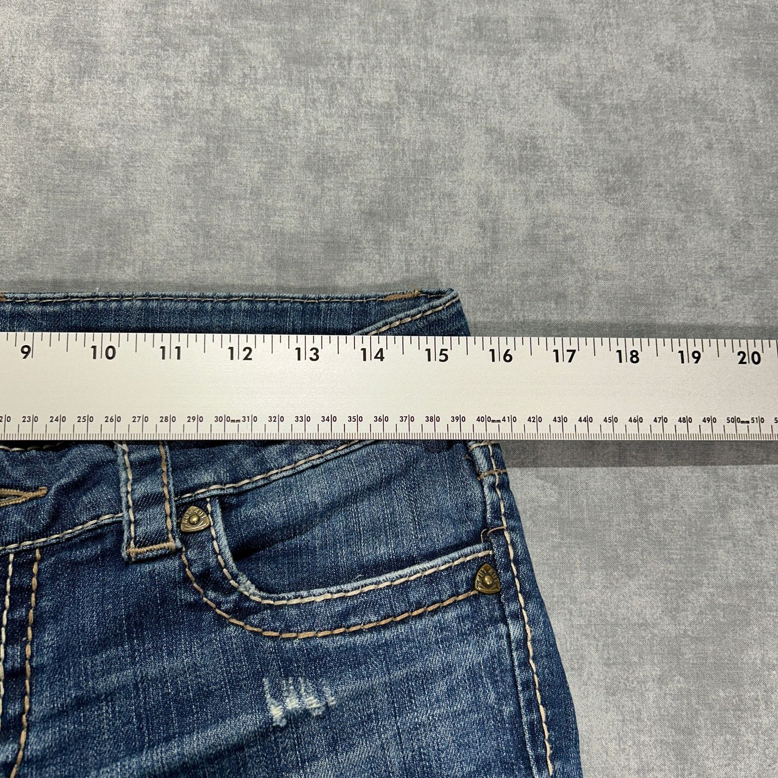 Other Y2K KUT From the Cloth So Low flare jeans distressed wmns 8 Size 30" / US 8 / IT 44 - 12 Thumbnail