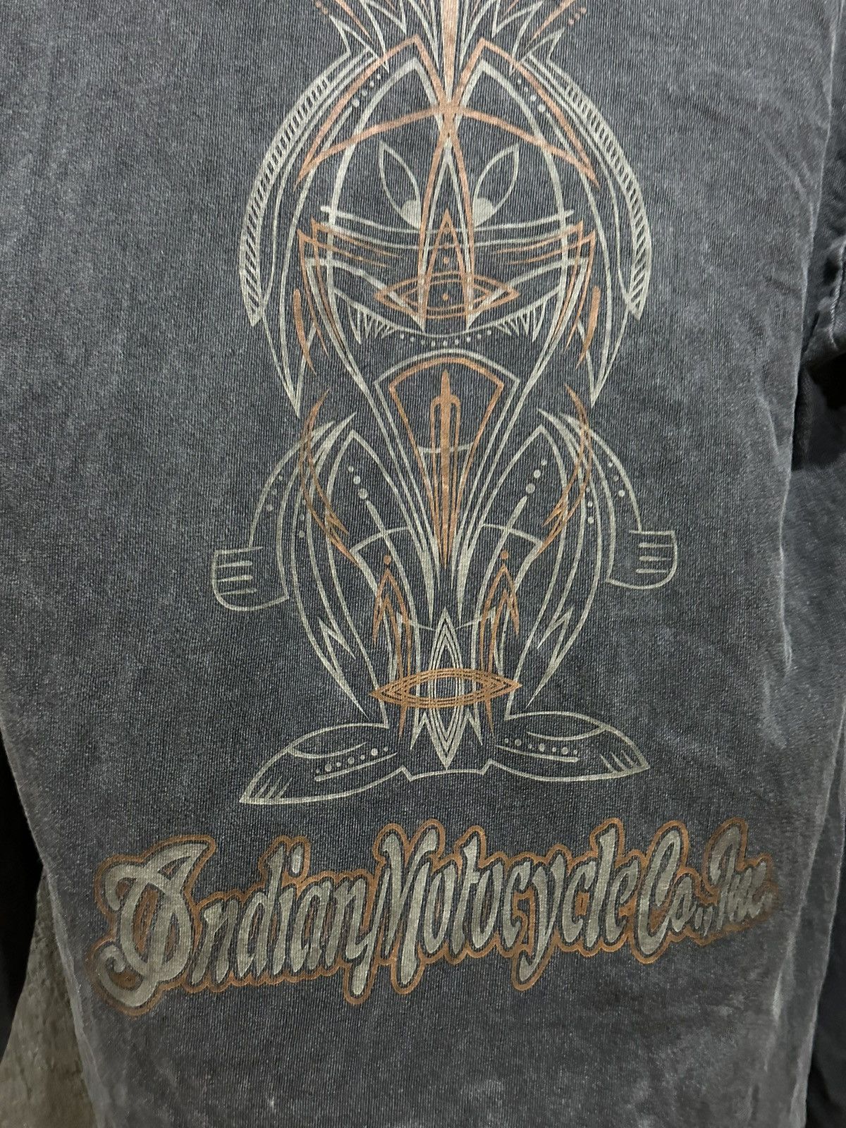 Indian Motorcycle Vintage Indian Motocycle Co Inc Flame Tatoo L/S Shirt Size US M / EU 48-50 / 2 - 3 Thumbnail