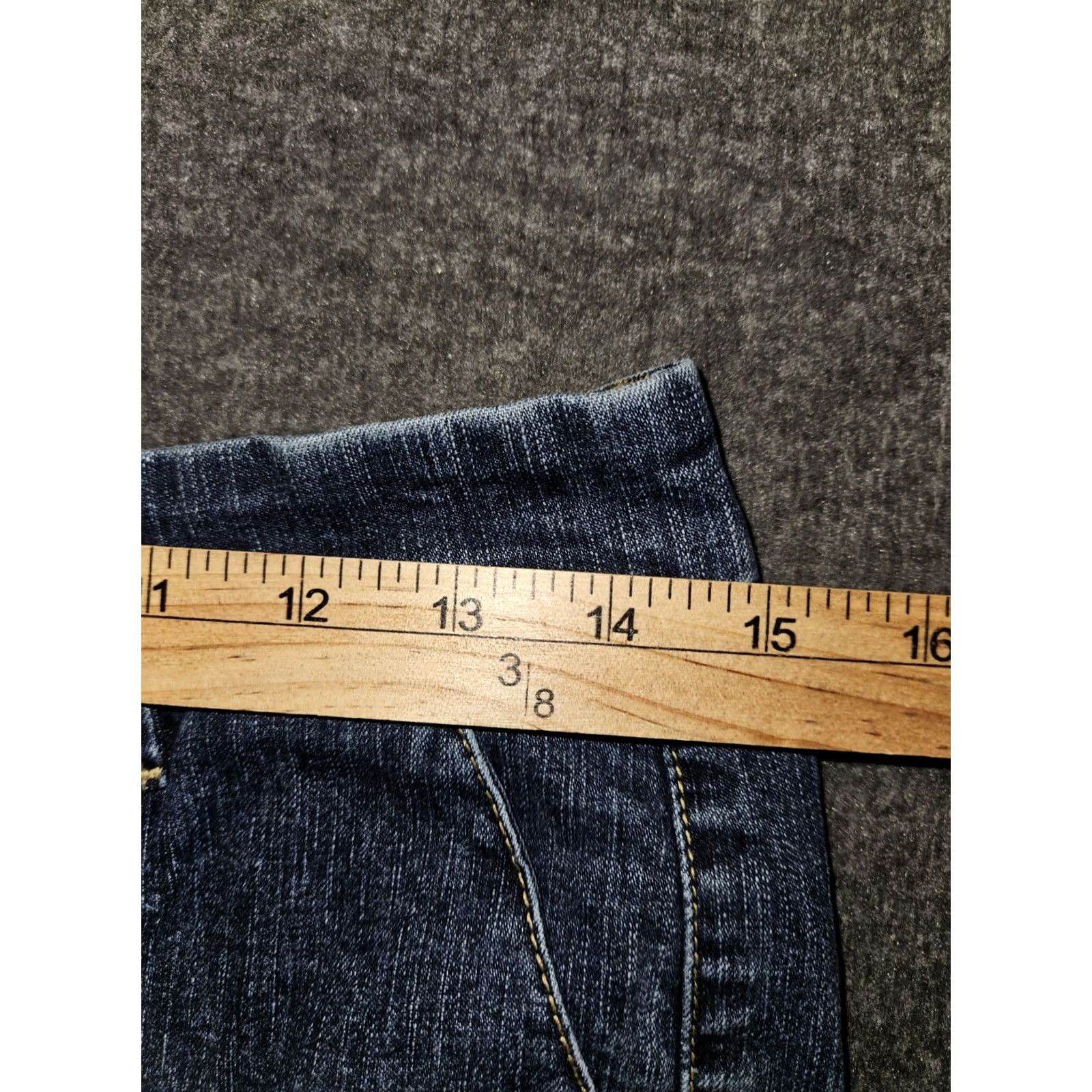 Tommy Hilfiger VINTAGE Tommy Hilfiger Jeans Flare Juniors 5 Low Rise Denim Blue Slash Pocket 90s Womens Jeans Size 27" / US 4 / IT 40 - 3 Thumbnail