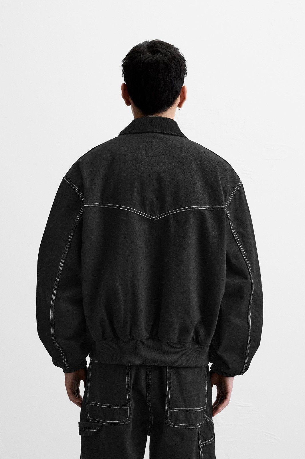 Zara Zara Bomber Jacket Black Size US L / EU 52-54 / 3 - 5 Thumbnail