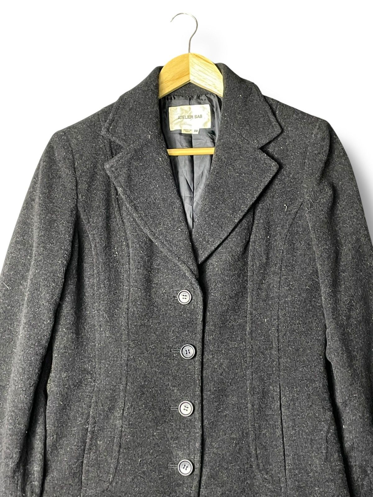 Designer × Japanese Brand × Vintage Atelier Sab x Japanese Brand Long Wool Coat (40) Size US S / EU 44-46 / 1 - 5 Thumbnail