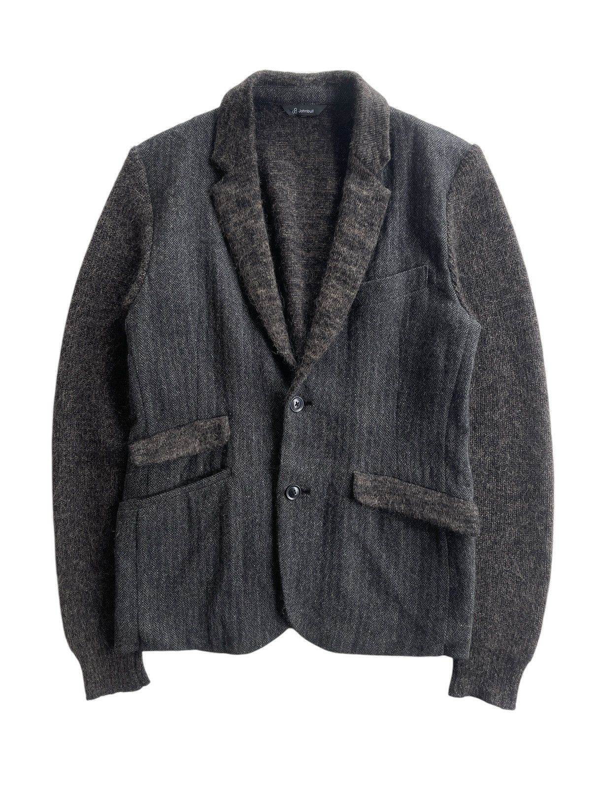 Japanese Brand Johnbull Wool Knit Mohair Jacket Size US S / EU 44-46 / 1 - 1 Thumbnail