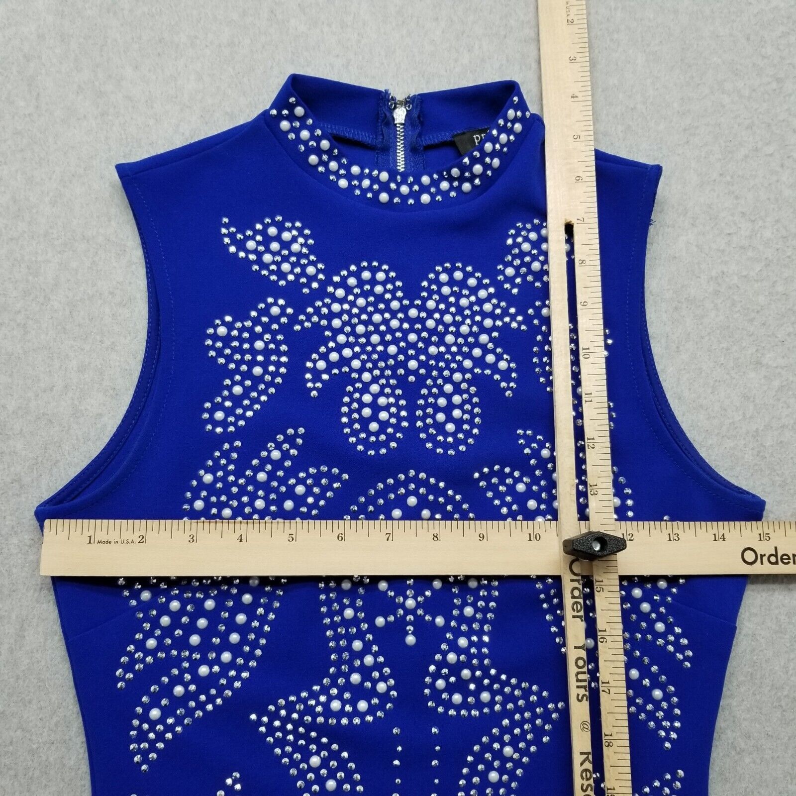 Other Privy Dress Womens Small Blue Zip Stones Size S / US 4 / IT 40 - 3 Thumbnail
