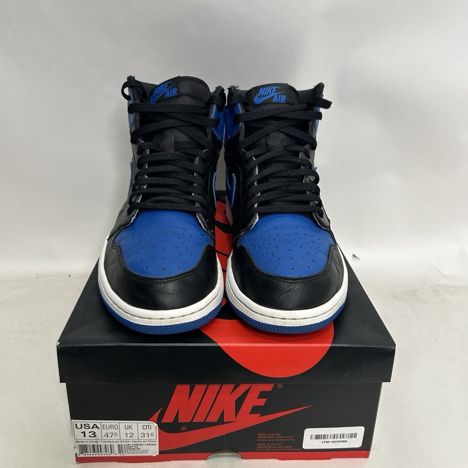 Jordan Brand Nike Air Jordan 1 High OG “Royal Blue” 2017 Size US 13 / EU 46 - 2 Thumbnail