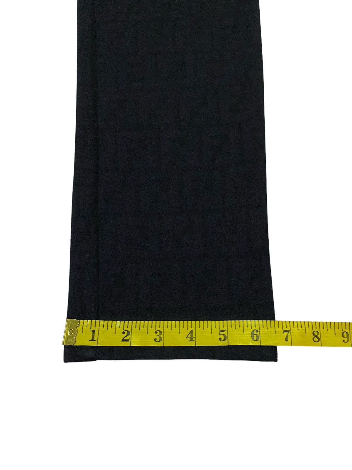 Fendi Vintage Fendi Zucca Monogram Stretch Black Pants Size 25" / US 0 / IT 36 - 10 Thumbnail