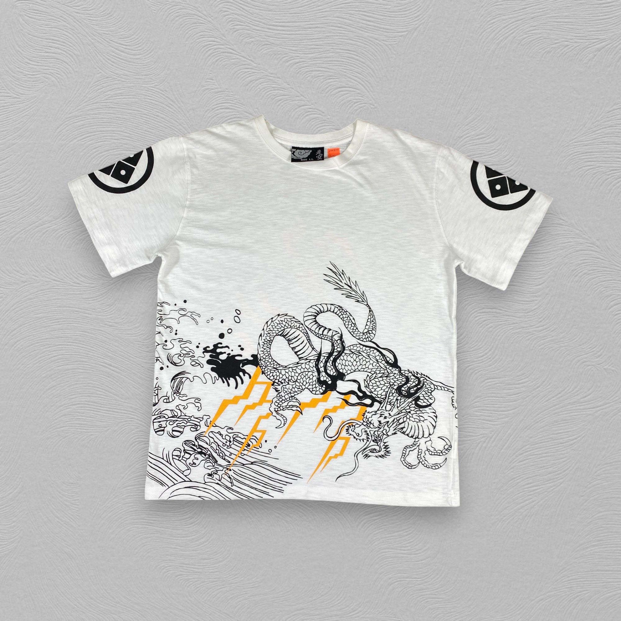 Japanese Brand Sukajan Dragon Over Print Tee Shirt Size L - L061 Size US L / EU 52-54 / 3 - 2 Thumbnail