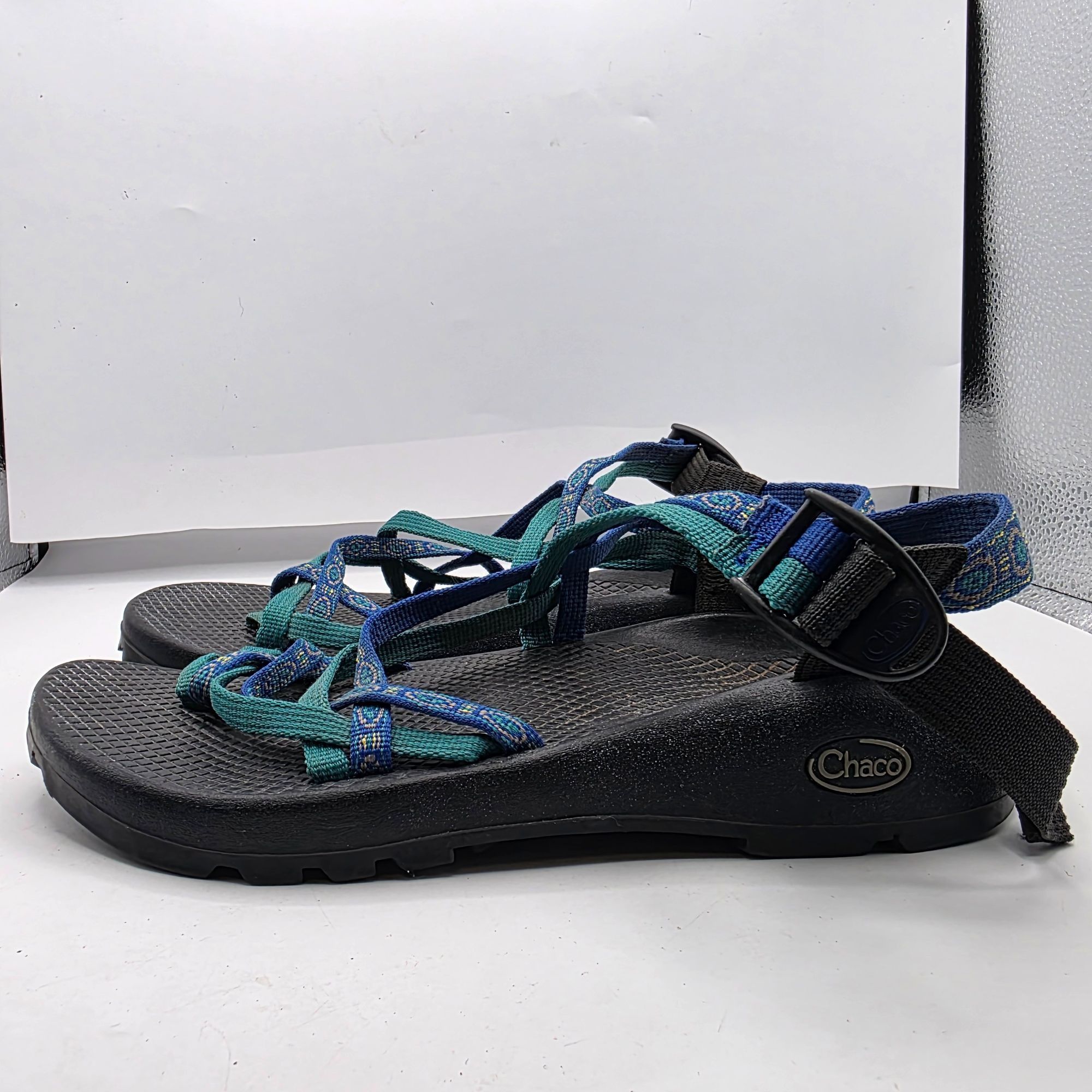 Chaco Chaco ZX2 Vibram Yampa Unaweep Womens Size 9 Black Blue Gree Size US 9 / IT 39 - 13 Thumbnail