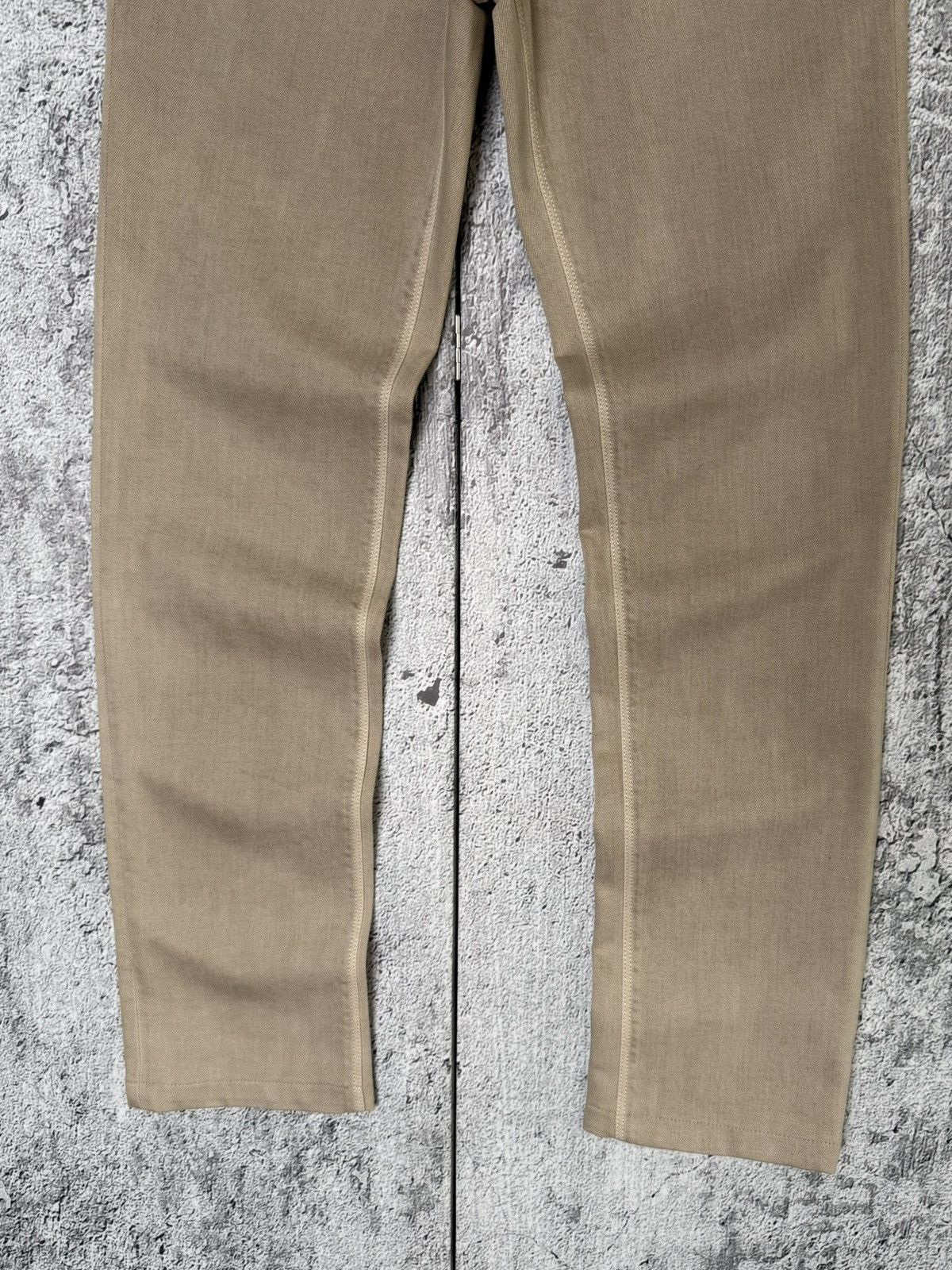 Loro Piana Loro Piana Beige Denim Chino Pants Metal Logo FAE8342 Jeans Size US 31 - 2 Thumbnail