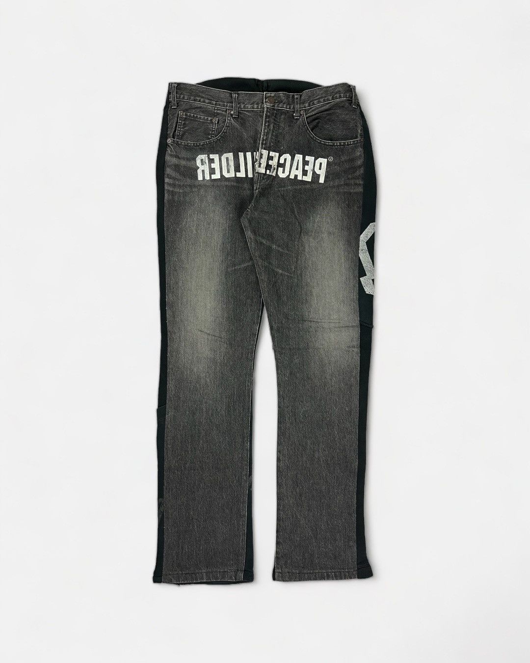 Undercover Undercover - « PEACEBUILDER » Rare Hybrid Denim Size US 32 / EU 48 - 1 Thumbnail