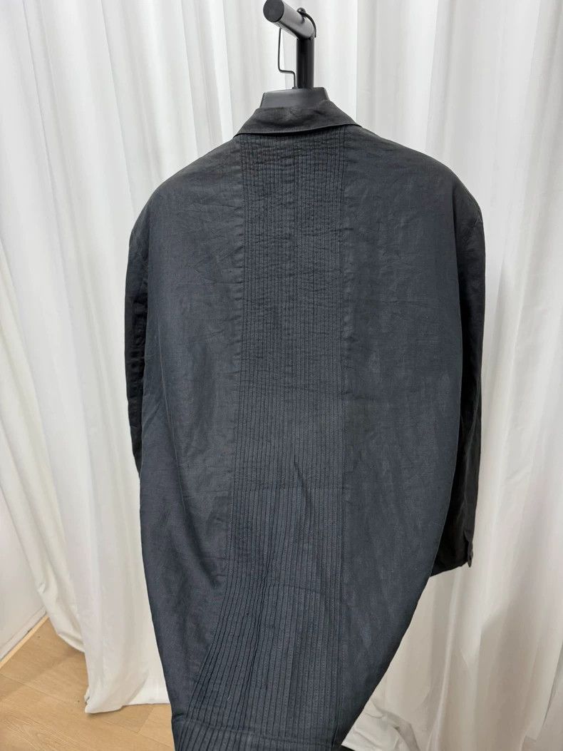 Issey Miyake Issey miyake size l Court pleated linen blazer Size 36R - 6 Thumbnail