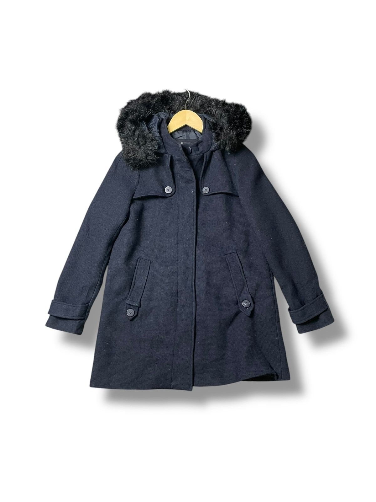 Designer × Vintage × Zara Vintage Zara Basic Wool Blend Long Jacket (48) Size US S / EU 44-46 / 1 - 1 Thumbnail