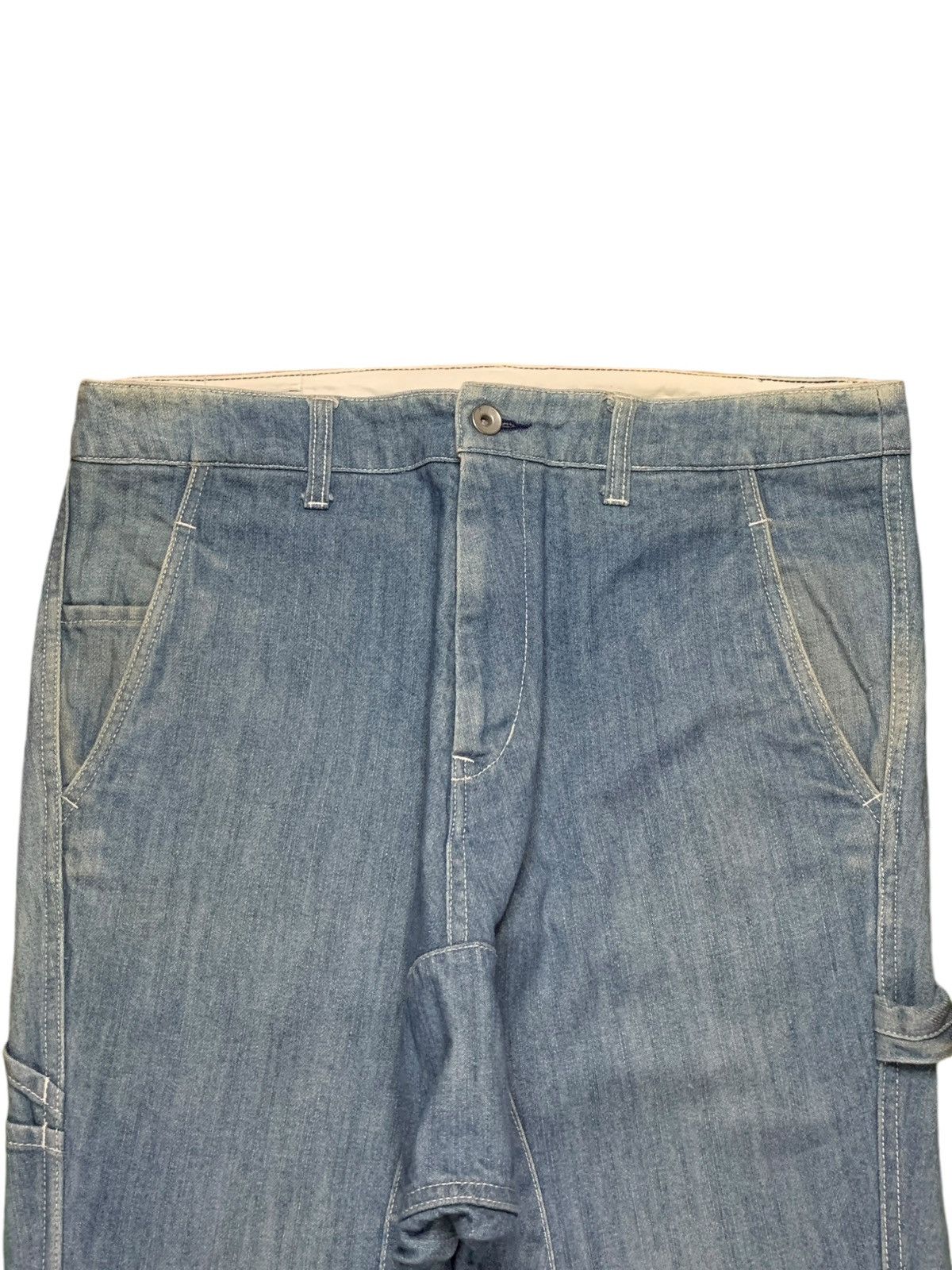 Japanese Brand × NANO universe SALES🔥Vintage Nano Universe Cinch Carpenter Jean Shorts Size US 34 / EU 50 - 4 Thumbnail