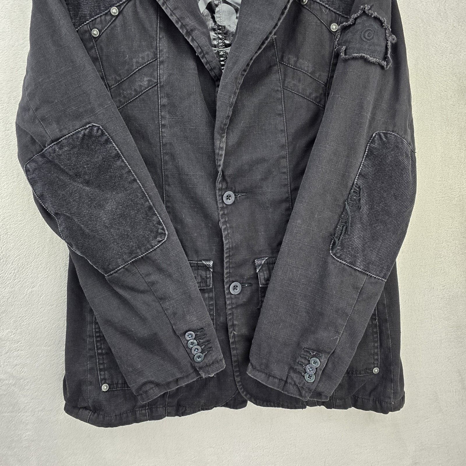 Other Vintage Caffeine New York Jacket Large Distressed Rave Y2K Size L / US 10 / IT 46 - 5 Thumbnail