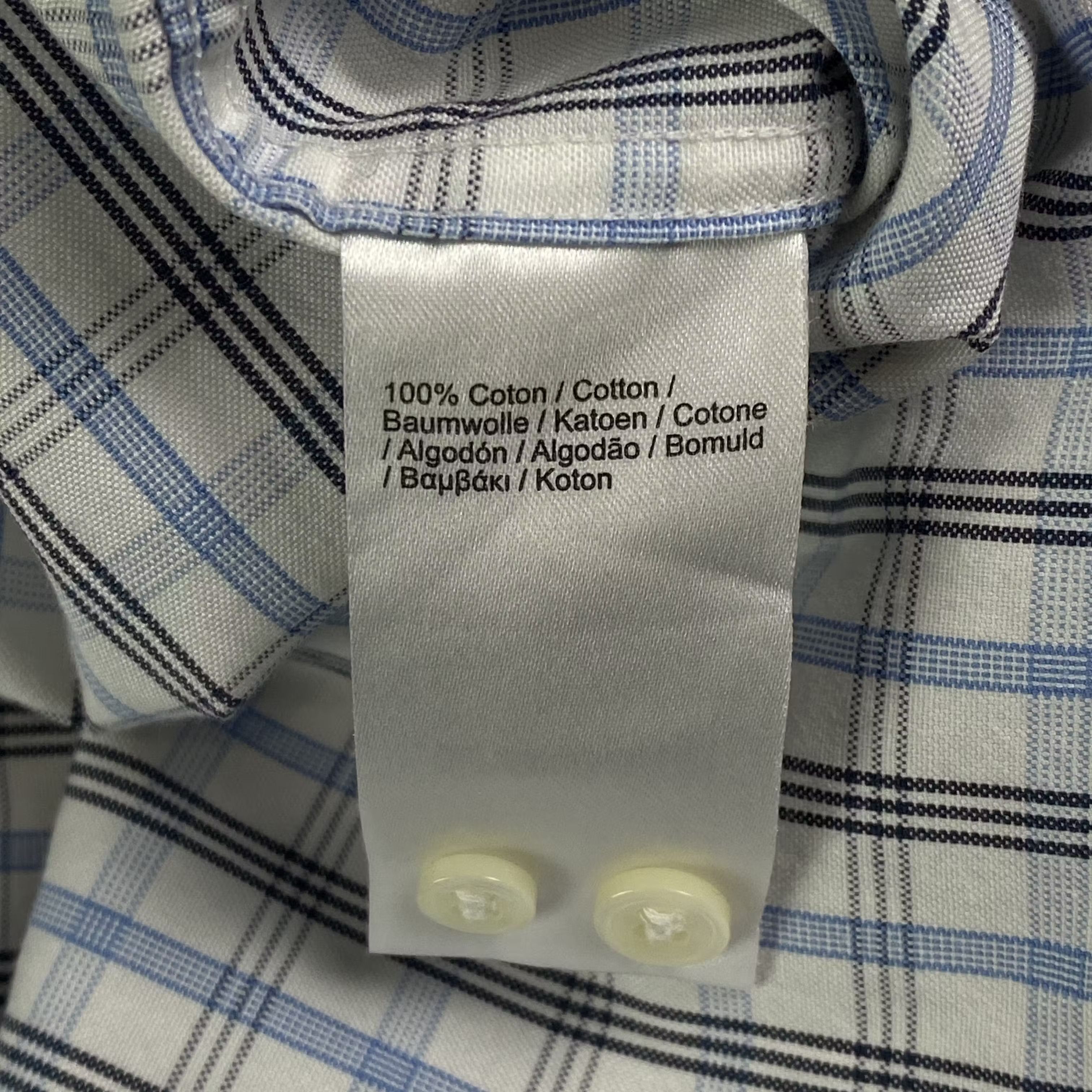 Lacoste × Vintage Mens Plaid Shirt Long Sleeve Lacoste Vintage Size 42 Size US L / EU 52-54 / 3 - 5 Thumbnail