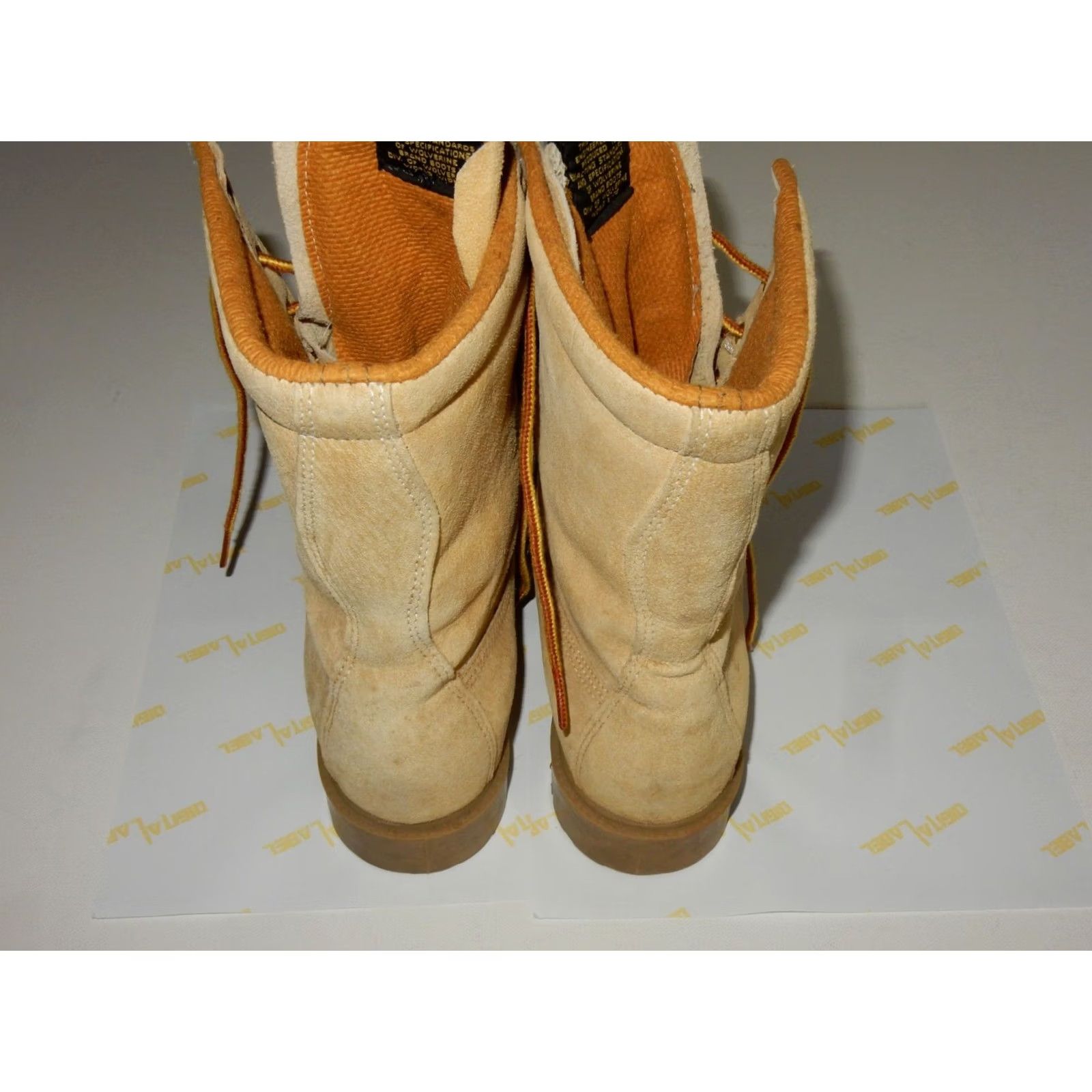 Vintage VINTAGE Wolverine Boots Men's USA Made Suede Beige 9.5 Work US 9.5 Men Size US 10 / EU 43 - 4 Thumbnail