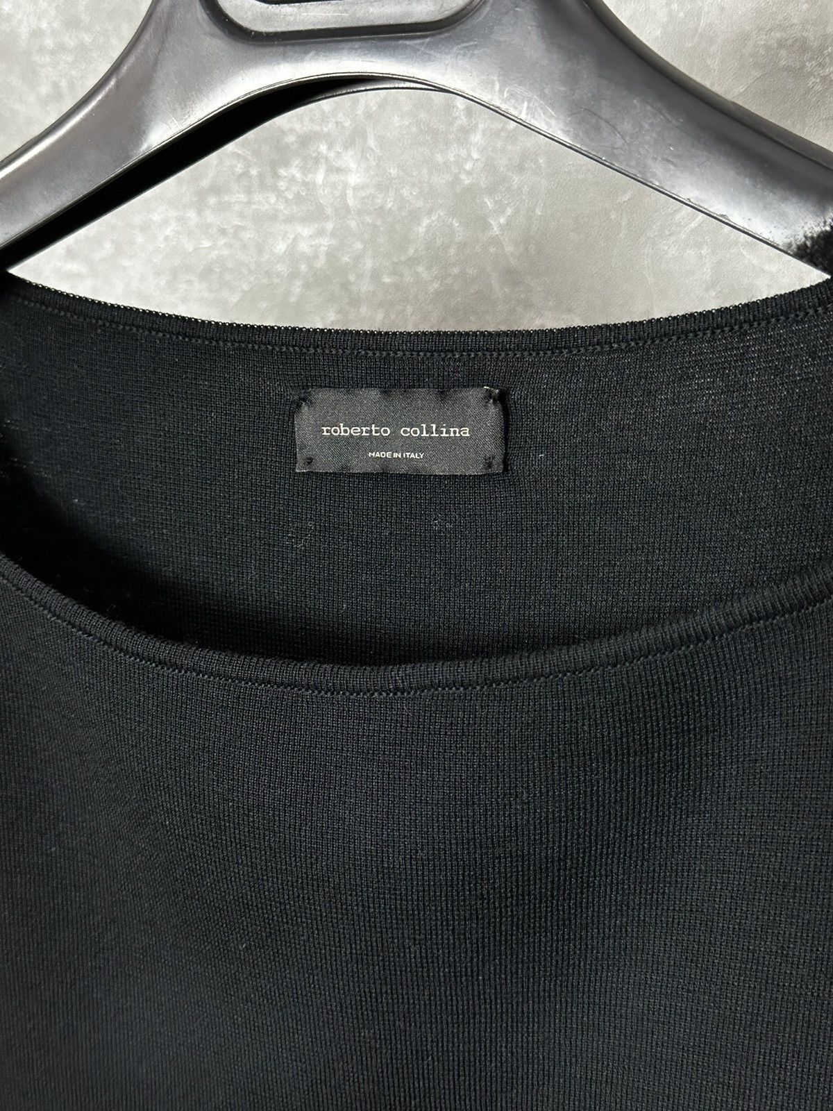 Roberto Collina Roberto Collina Black Wool Emroidered Made in Italy Sweater Size S / US 4 / IT 40 - 3 Thumbnail