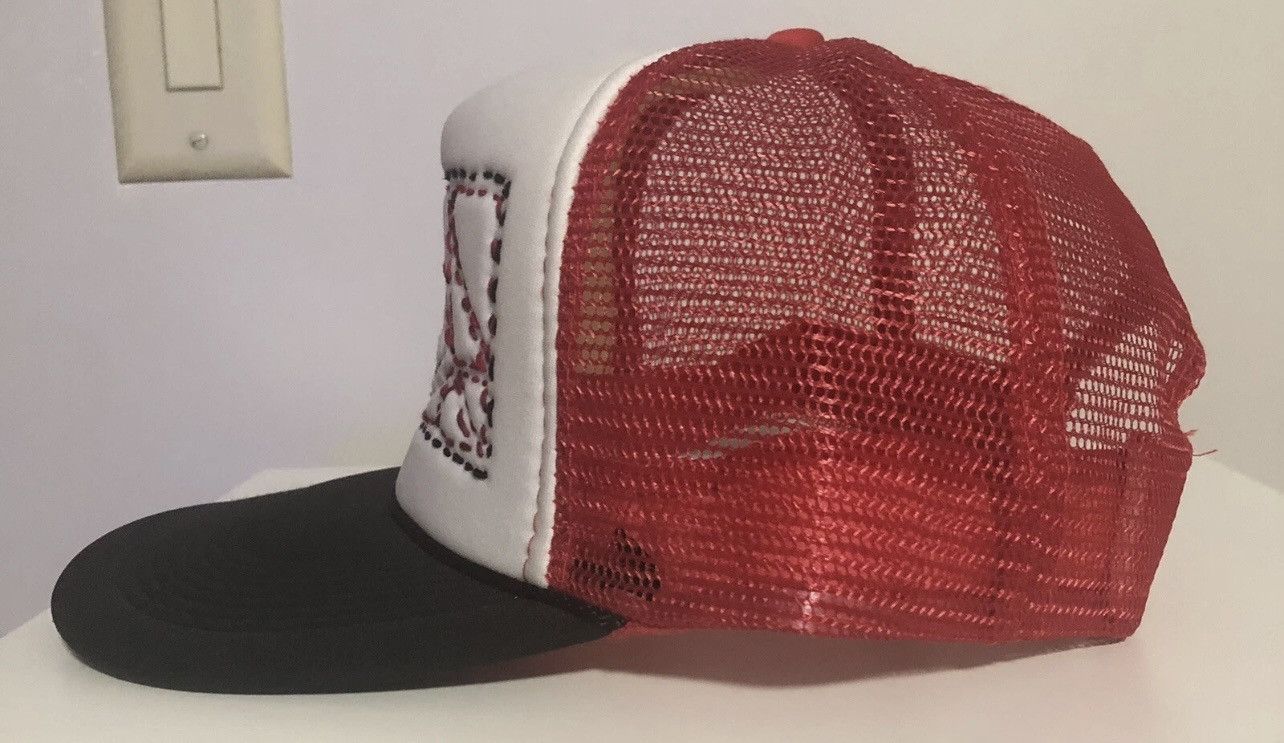 Other Red and White Trucker Hat Sashiko Hand Stitched 1/1 Size ONE SIZE - 5 Thumbnail
