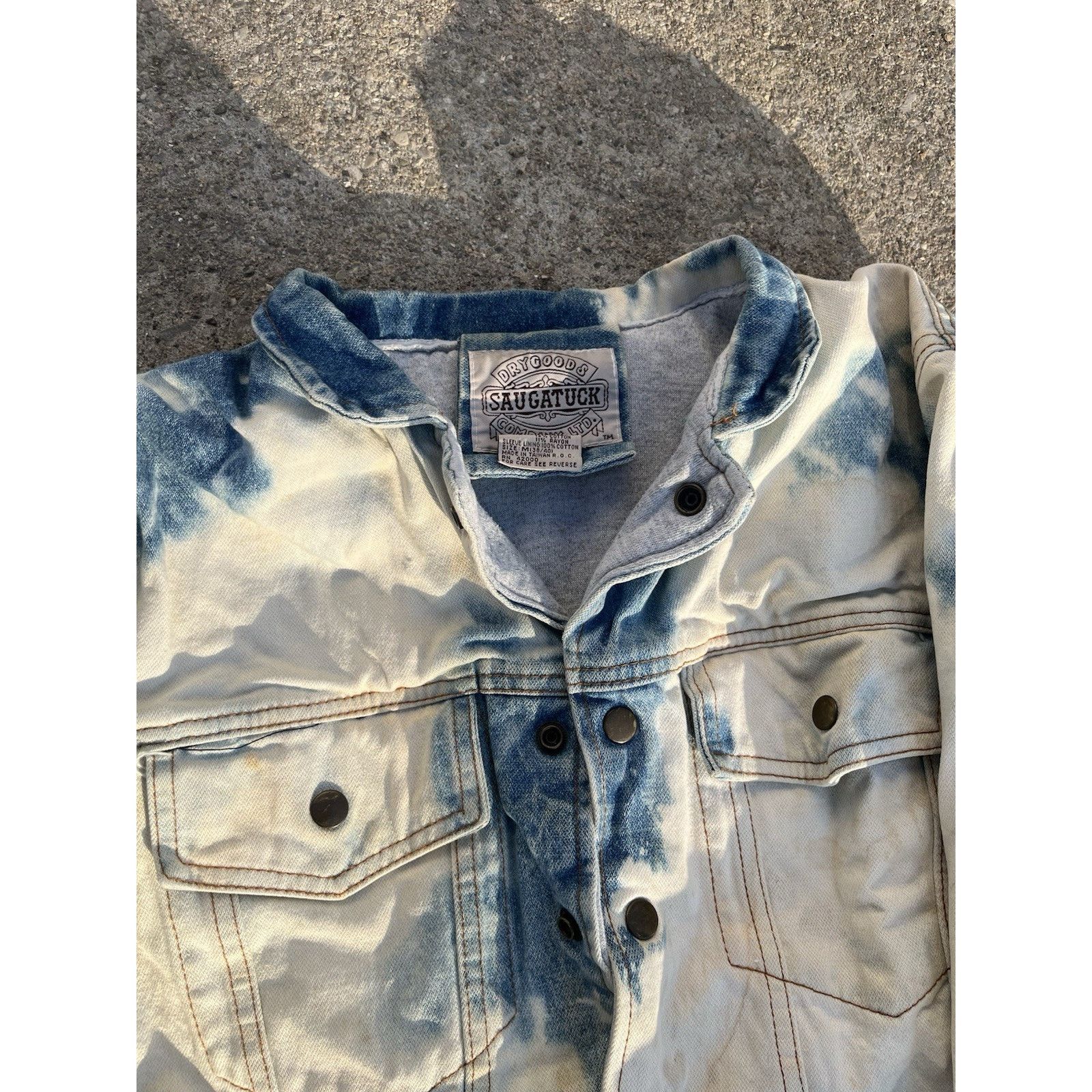 Quiksilver 80s 90s Quicksilver x Saugatuck Bootleg Jean Jacket Acid was Size US M / EU 48-50 / 2 - 3 Thumbnail