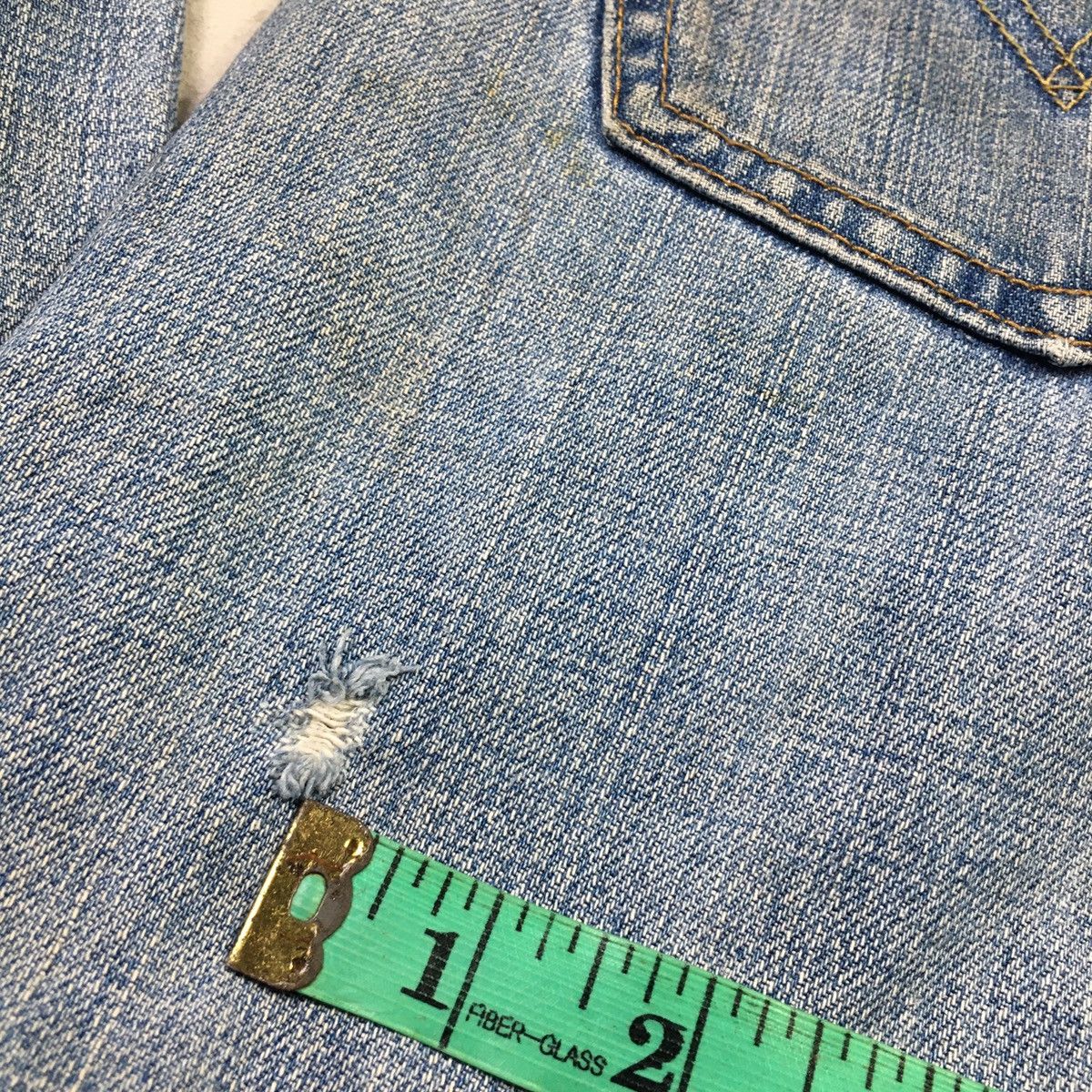 Levi's × Vintage Levis 569 Loose Straight Distress Insane Dirty Jeans Size US 36 / EU 52 - 10 Thumbnail