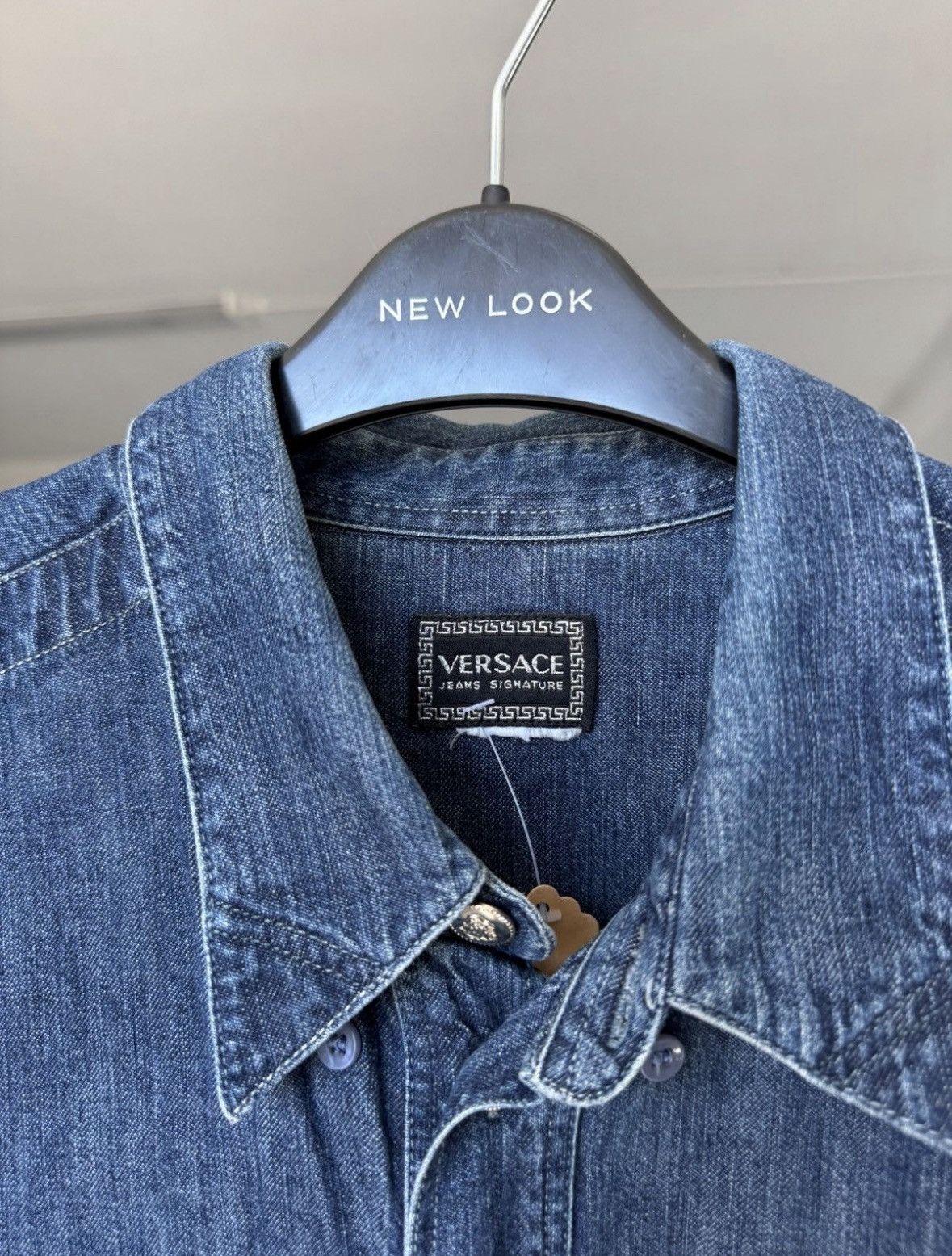 Versace Vintage Versace Denim Vest Size US L / EU 52-54 / 3 - 7 Thumbnail