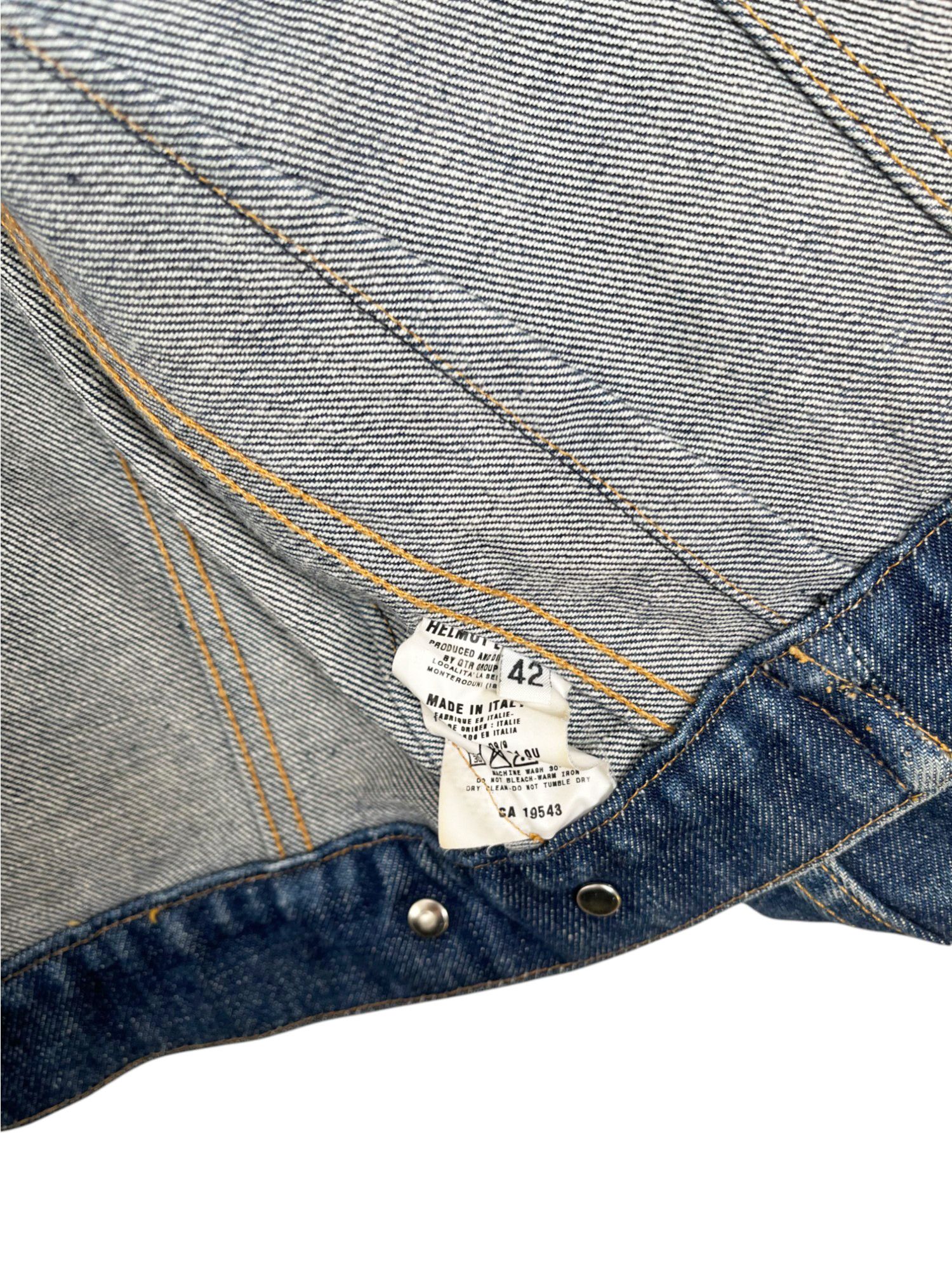 Helmut Lang 1990's Studded Cropped Denim Jacket Size M / US 6-8 / IT 42-44 - 9 Thumbnail