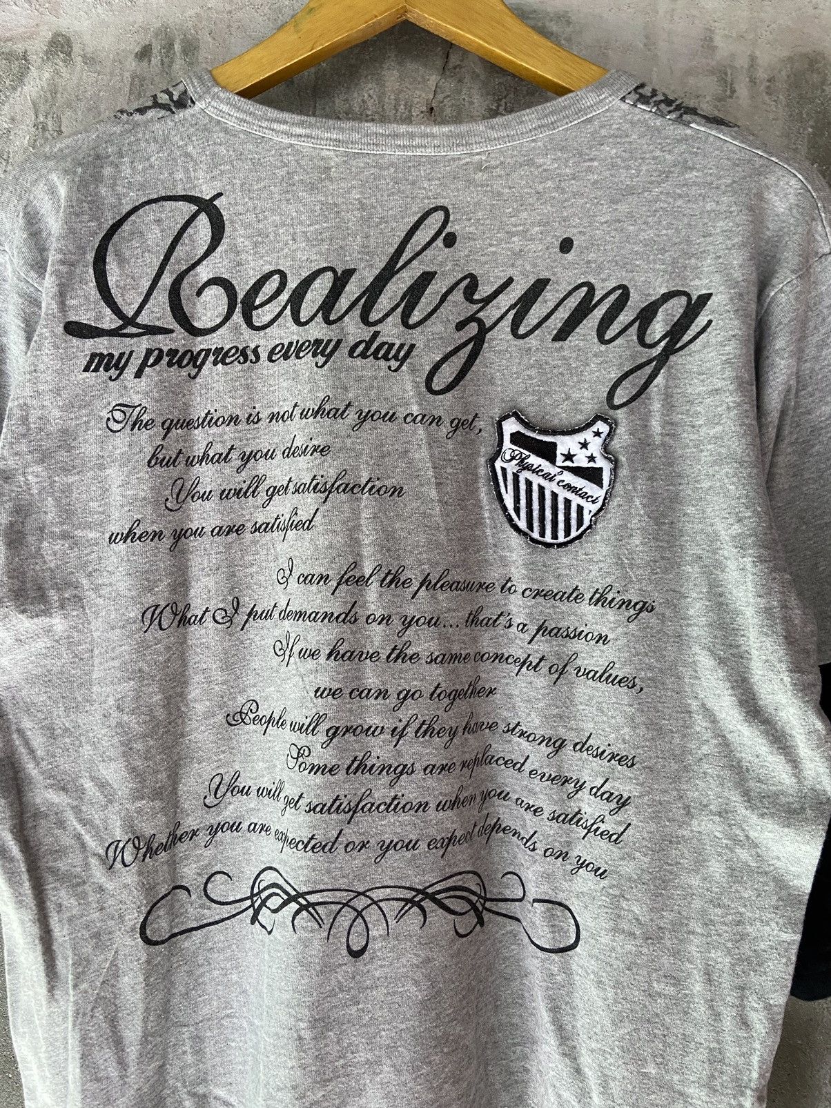 If Six Was Nine REALIZING MY PROGRESS EVERYDAY DOUBLE LAYER LONG SLEEVE Size US M / EU 48-50 / 2 - 11 Thumbnail