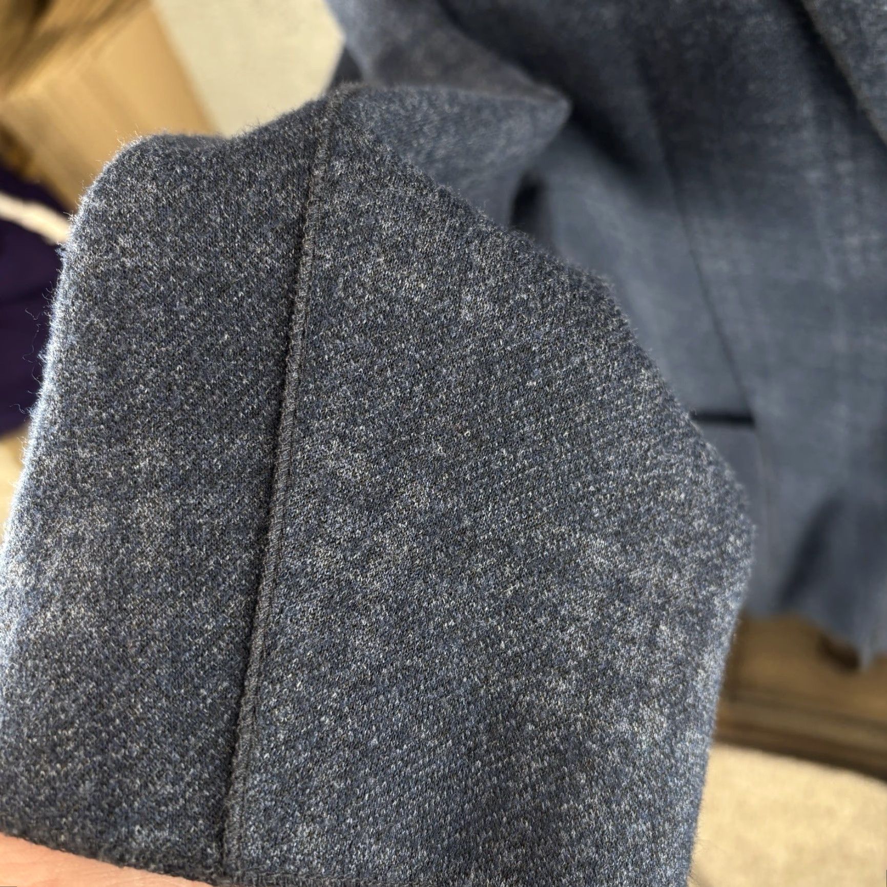 BUGATCHI Bugatchi Blazer XL 42R Navy Plaid Notch Lapel Single-Breasted Two-Button Classic Coat Mens Activewear Jacket Coat Size 46R - 4 Thumbnail