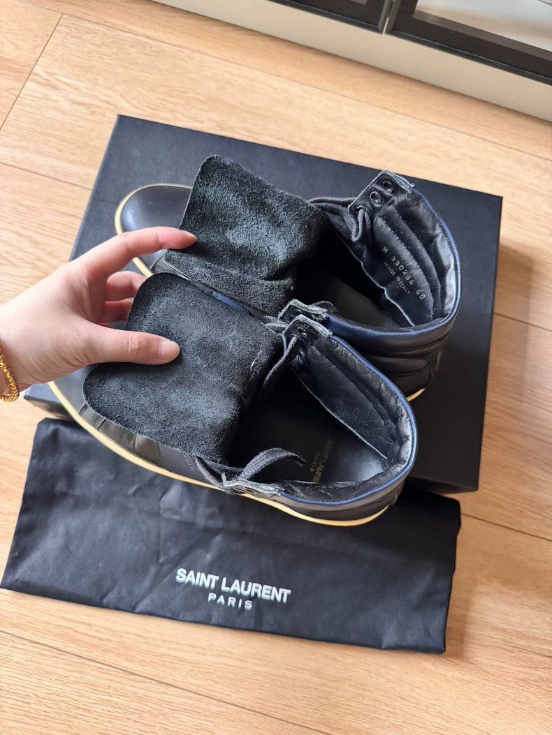 Saint Laurent Paris Saint laurent paris 13AW first year high-top sneakers shoes Size US 7 / EU 40 - 2 Thumbnail