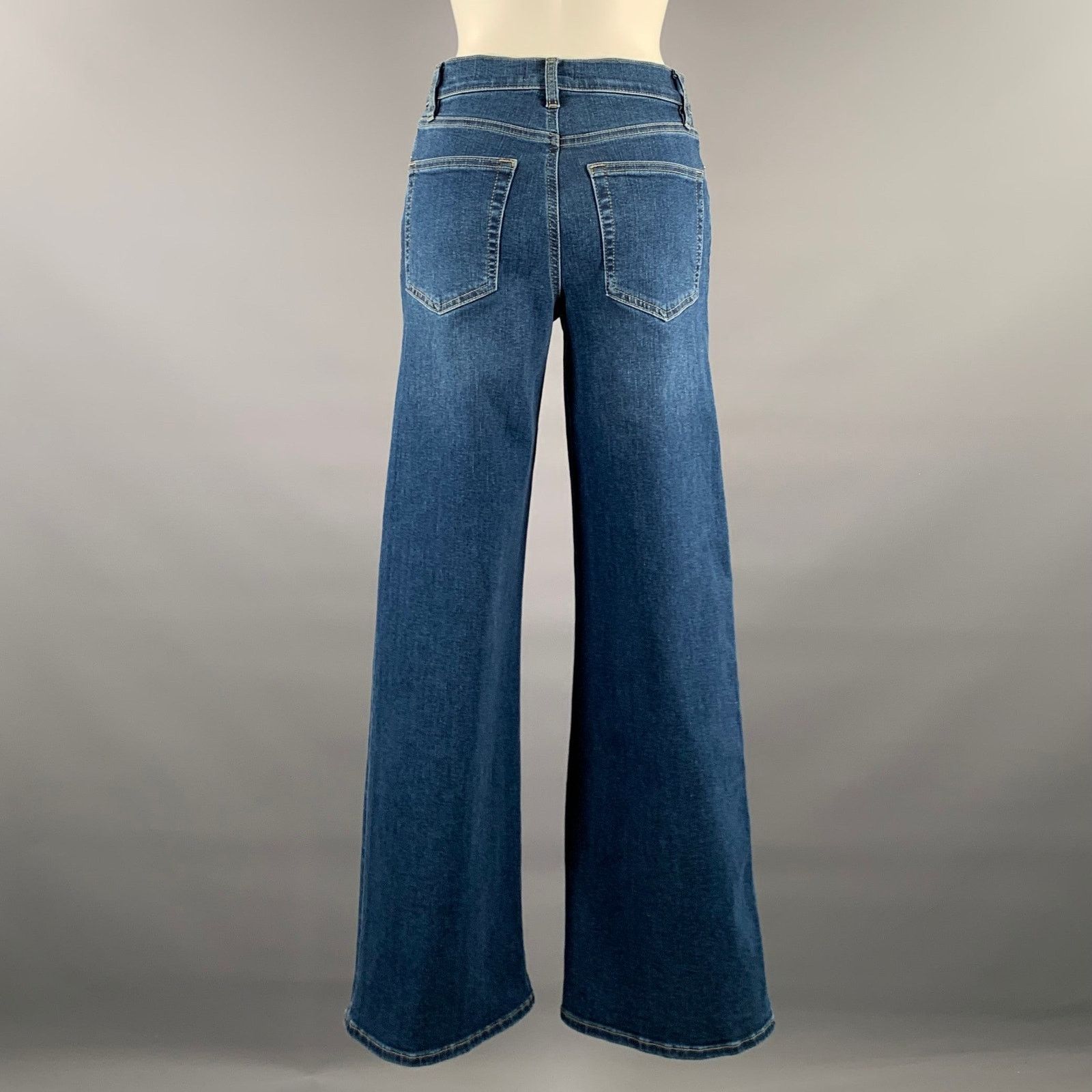 Frame FRAME Size 26 Blue Denim Straight Jeans Size 42" / US 20 - 2 Thumbnail