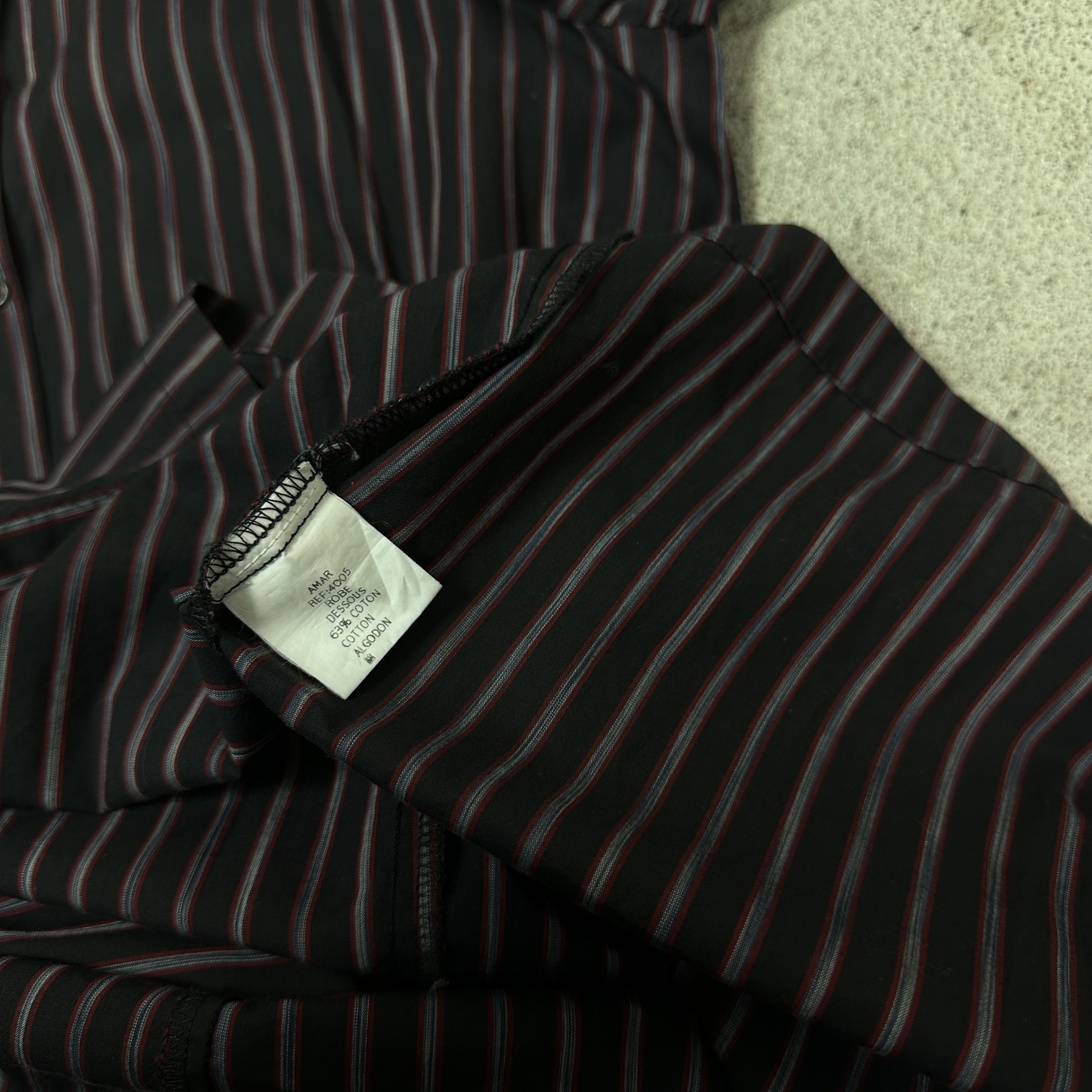 Cop Copine Vintage Striped Cop Copine Ceci N’est Pas A Stripe Dress 00s Size L / US 10 / IT 46 - 6 Thumbnail