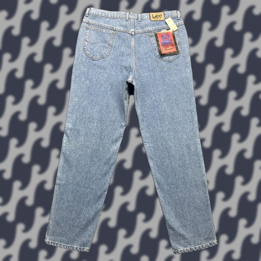 VINTAGE Lee Jeans Mens 42x34 Easy Riders Relaxed Tapered USA 90s Deadstock