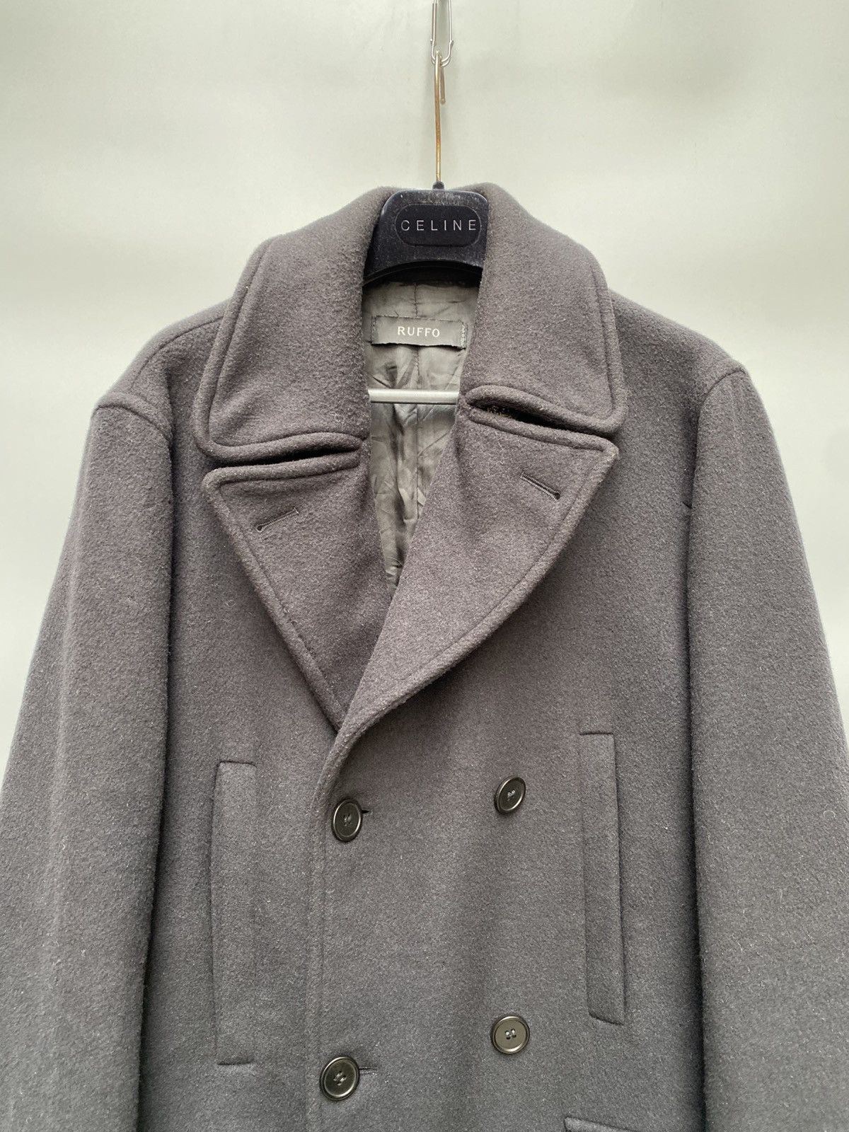 Ruffo Research 2000s Ruffo by Raf Simons- Double Breasted Wool Blend Coat Size US M / EU 48-50 / 2 - 4 Thumbnail
