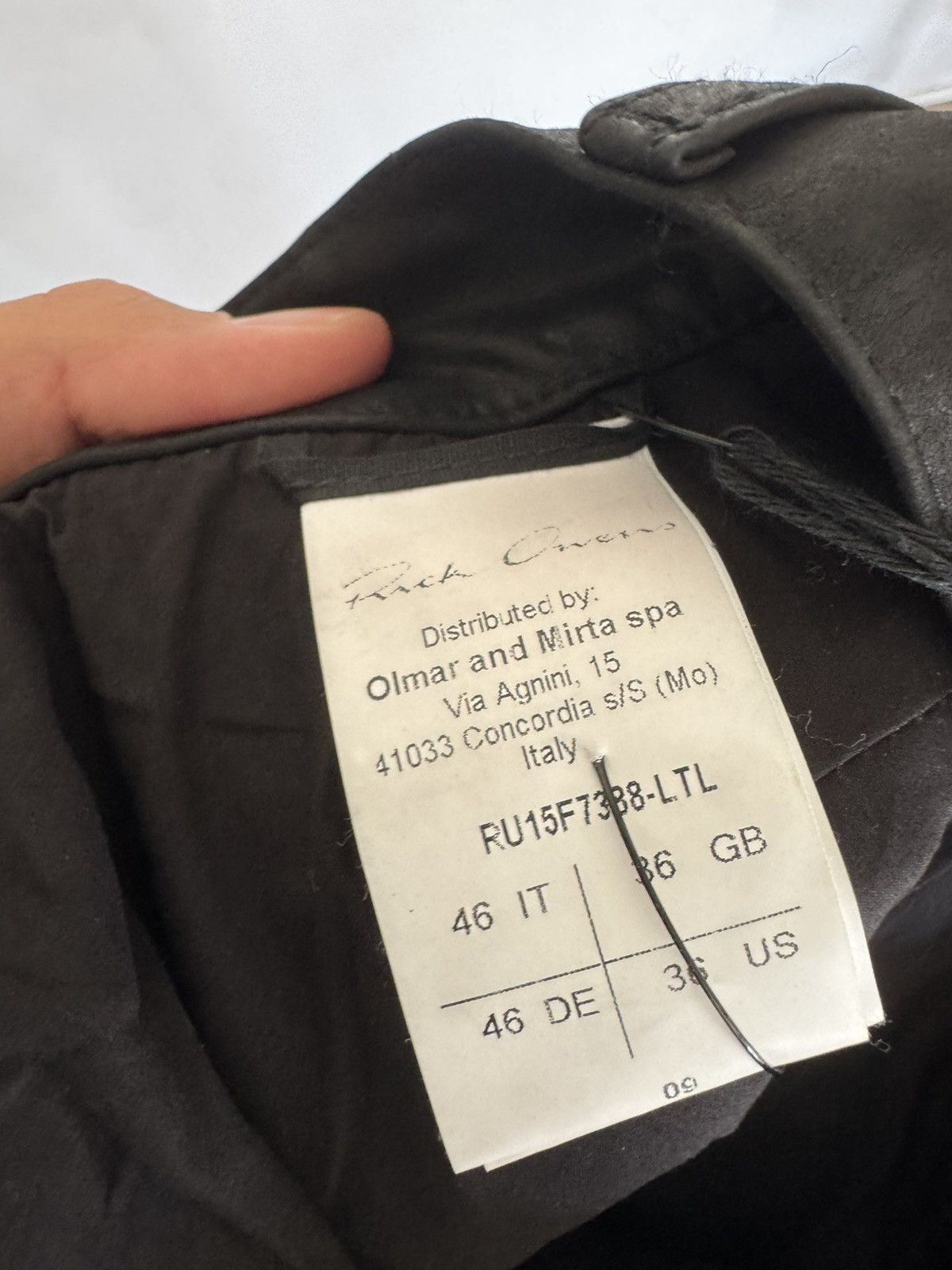 Rick Owens BNWT Sphinx FW15 Leather Pants Size US 30 / EU 46 - 6 Thumbnail