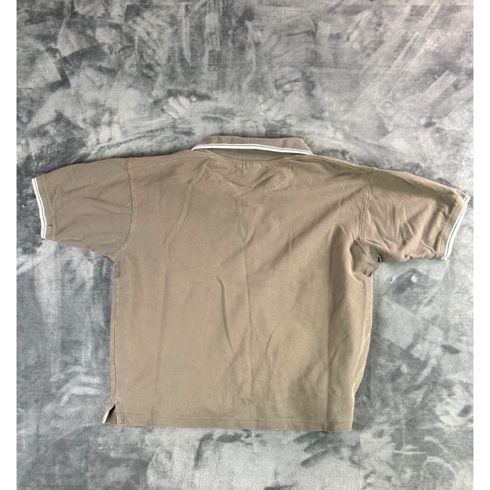 Burnside VINTAGE Burnside Polo Shirt Gray Taupe Short Sleeve Casual Golf Shirt Men L Grunge 90s Punk Skater Embroidered N/A Size US L / EU 52-54 / 3 - 7 Thumbnail