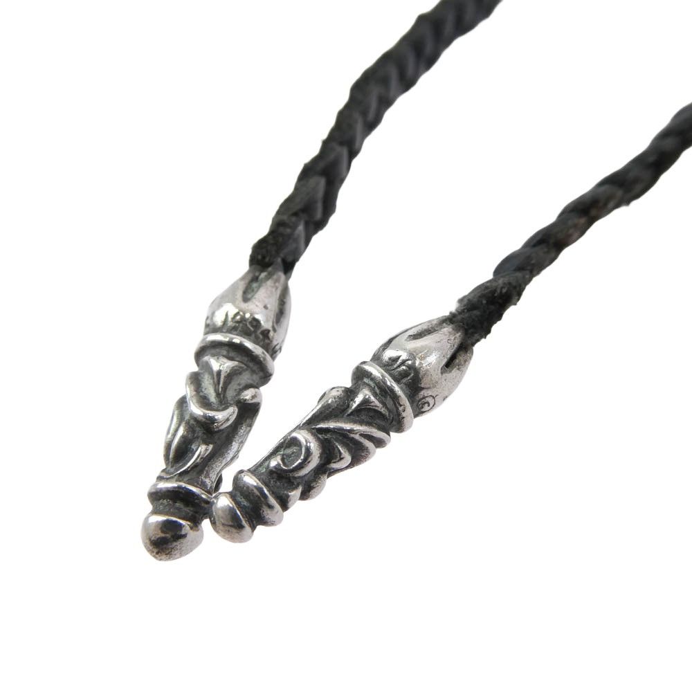 Chrome Hearts Chrome hearts leather silver braid strap necklace Size ONE SIZE - 1 Thumbnail