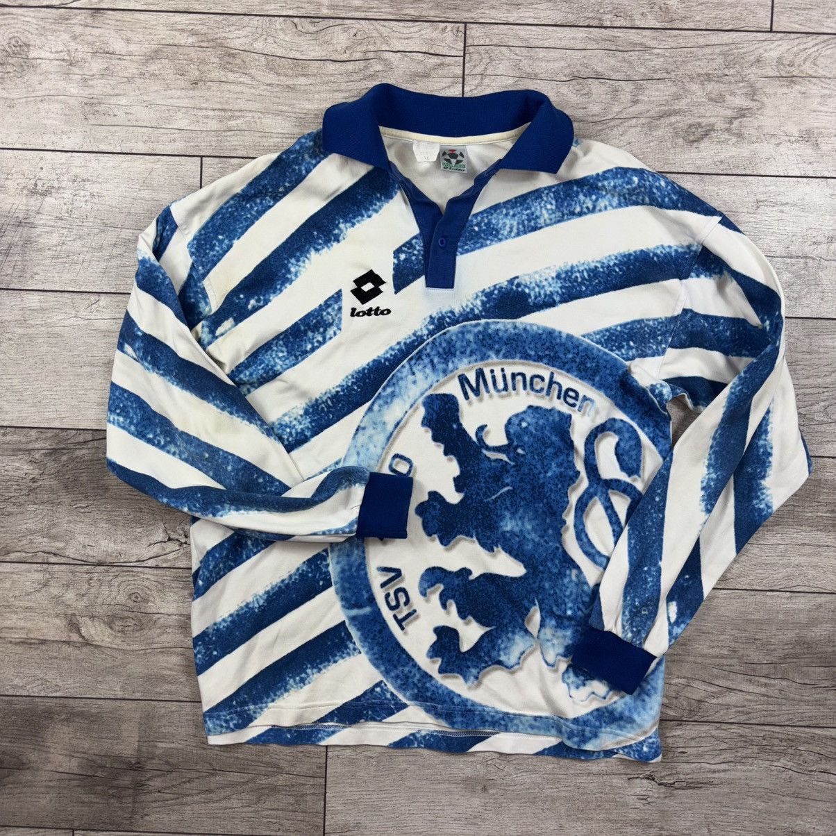 Lotto Sport 1860 Munich 1994 - 1995 Home football jersey Lotto size XL Size US XL / EU 56 / 4 - 1 Thumbnail