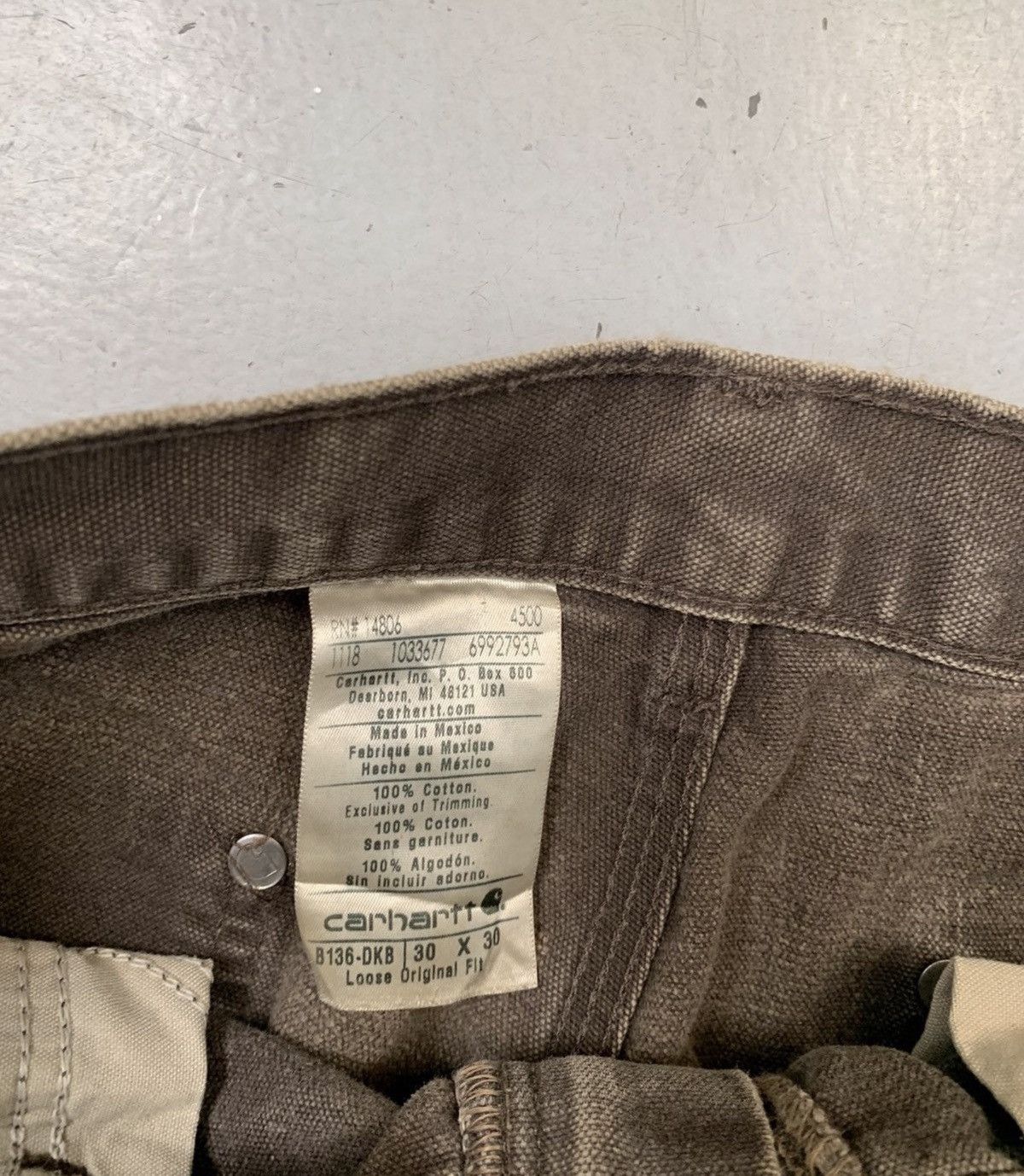 Carhartt Vintage carhartt b136 dkb double knee denim Size US 30 / EU 46 - 6 Thumbnail