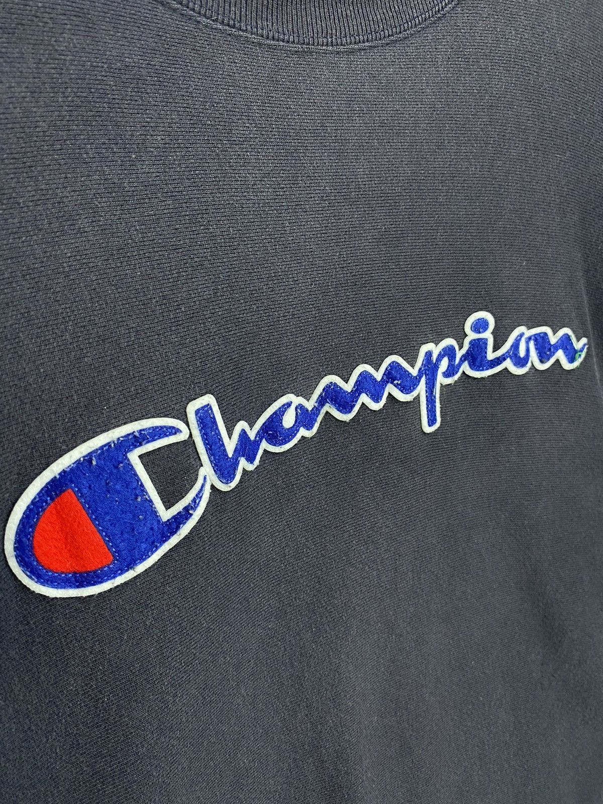 Champion Champion Reverse Weave Sweatshirt Spellout Blue Size M Size US M / EU 48-50 / 2 - 6 Thumbnail