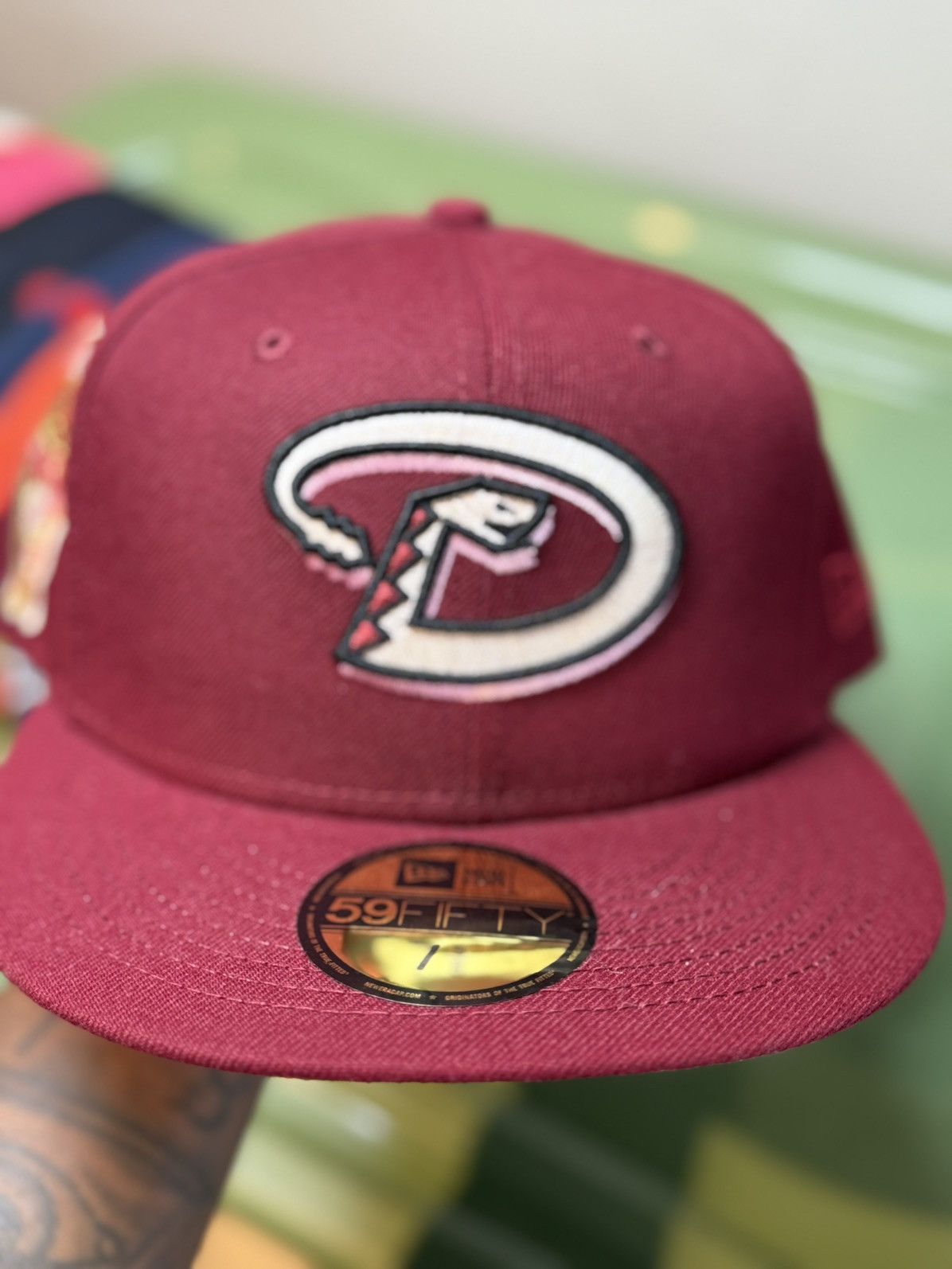 Capsule × Hat Club × New Era 7 5/8 Hat Club Red Velvet Arizona Diamondbacks Size ONE SIZE - 4 Thumbnail